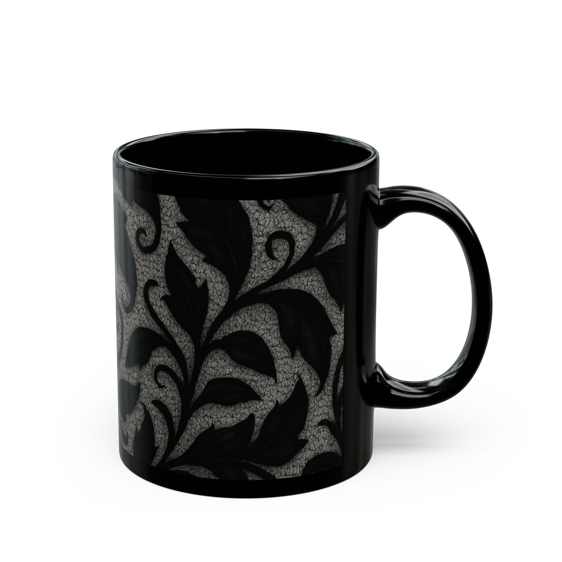 Mug  - Midnight Elegance Leaves