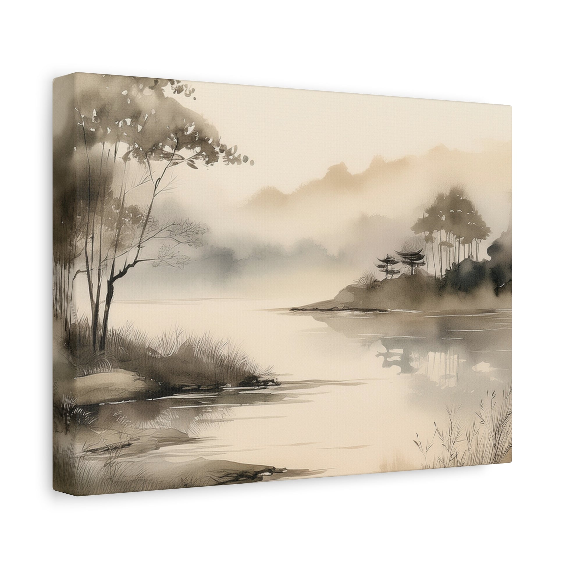 Canvas Wall Art - River in the Mist