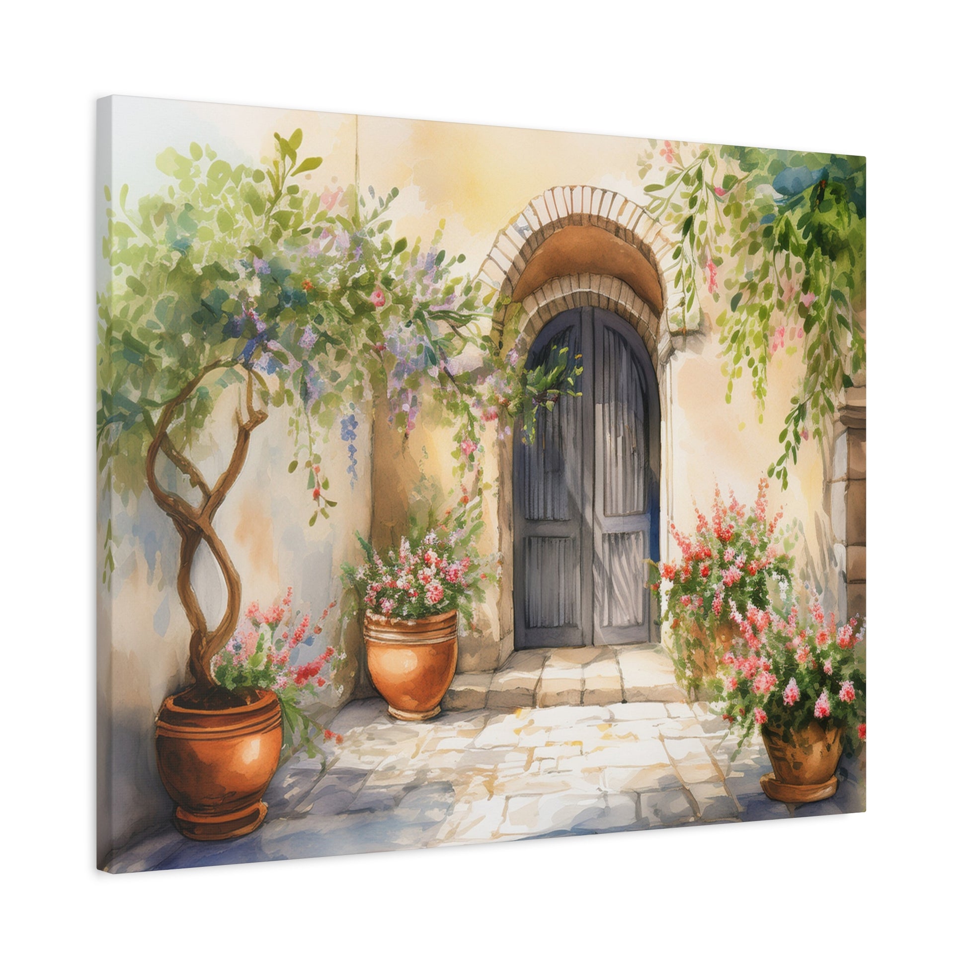 Canvas Wall Art – Italian Courtyard