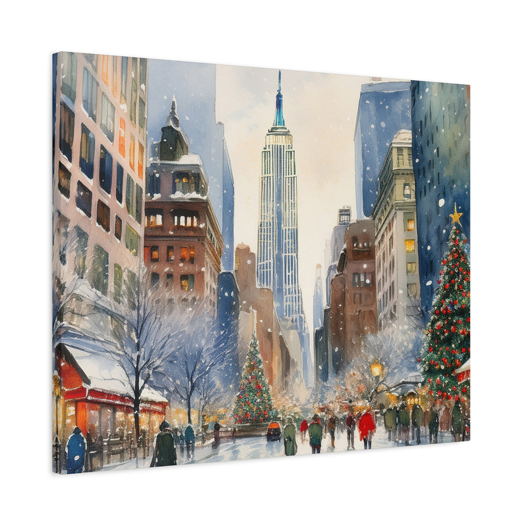 Canvas Wall Art – NY Winter Street