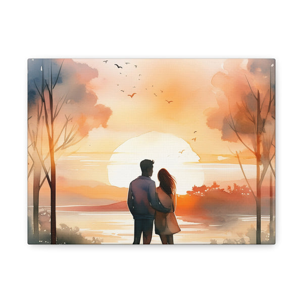 Canvas Wall Art – Together at Sunset