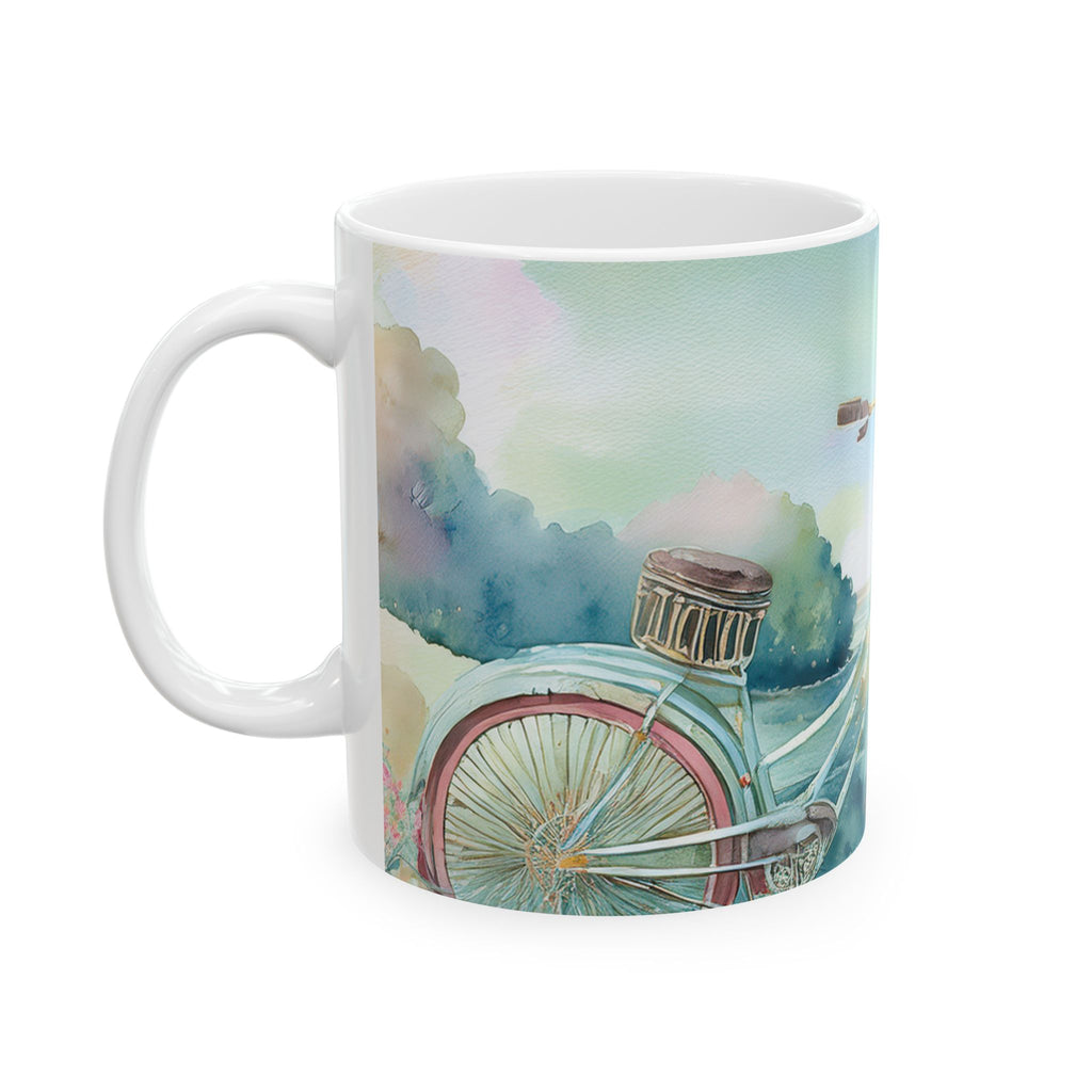 Ceramic Mug - Countryside & Bicycle