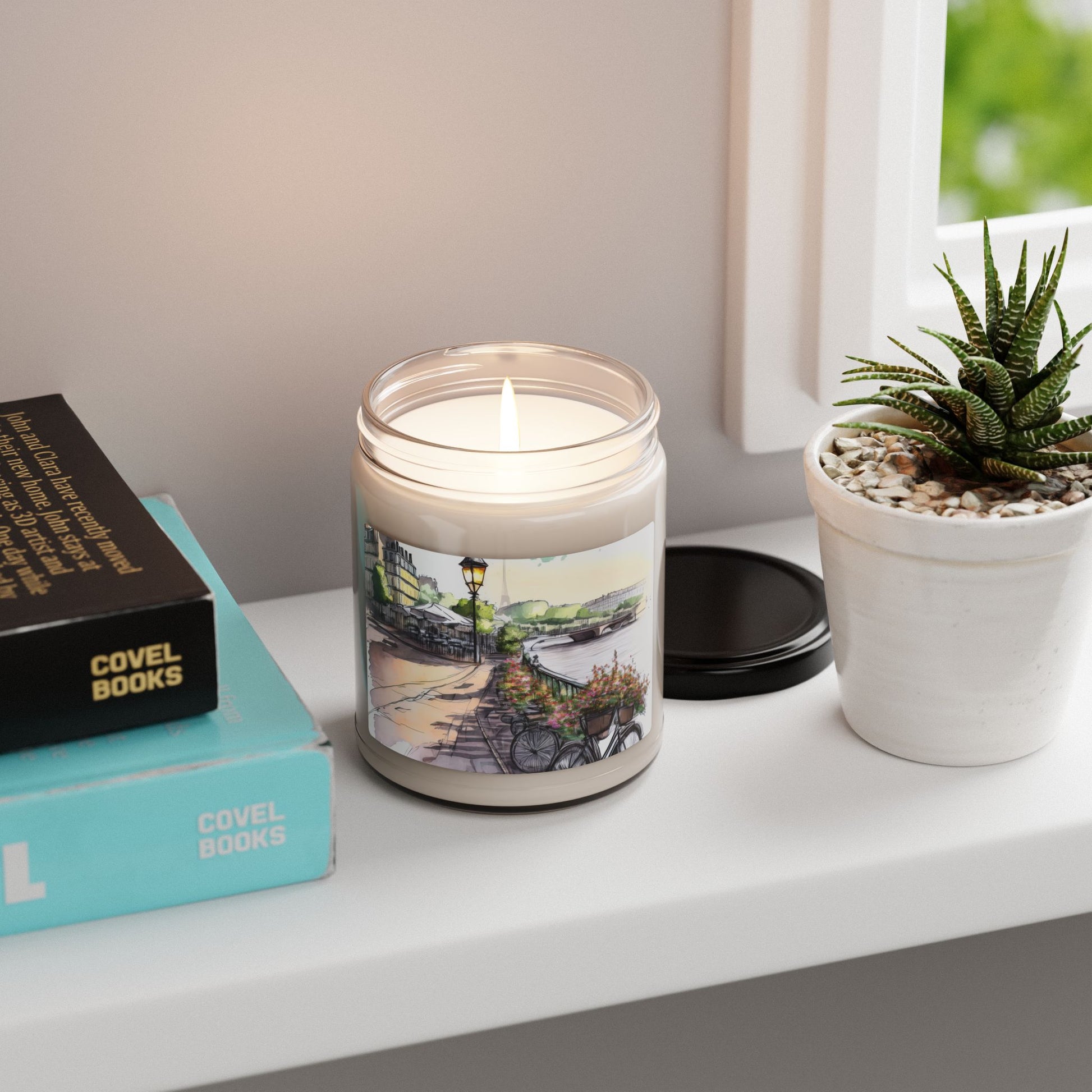 Scented Soy Candle - French Promenade & Bicycle