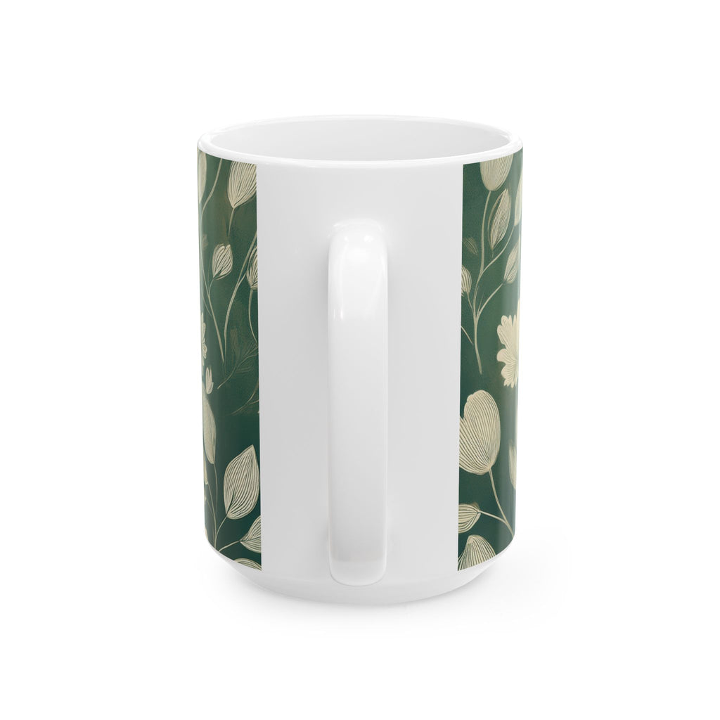 Ceramic Mug – Green Botanical