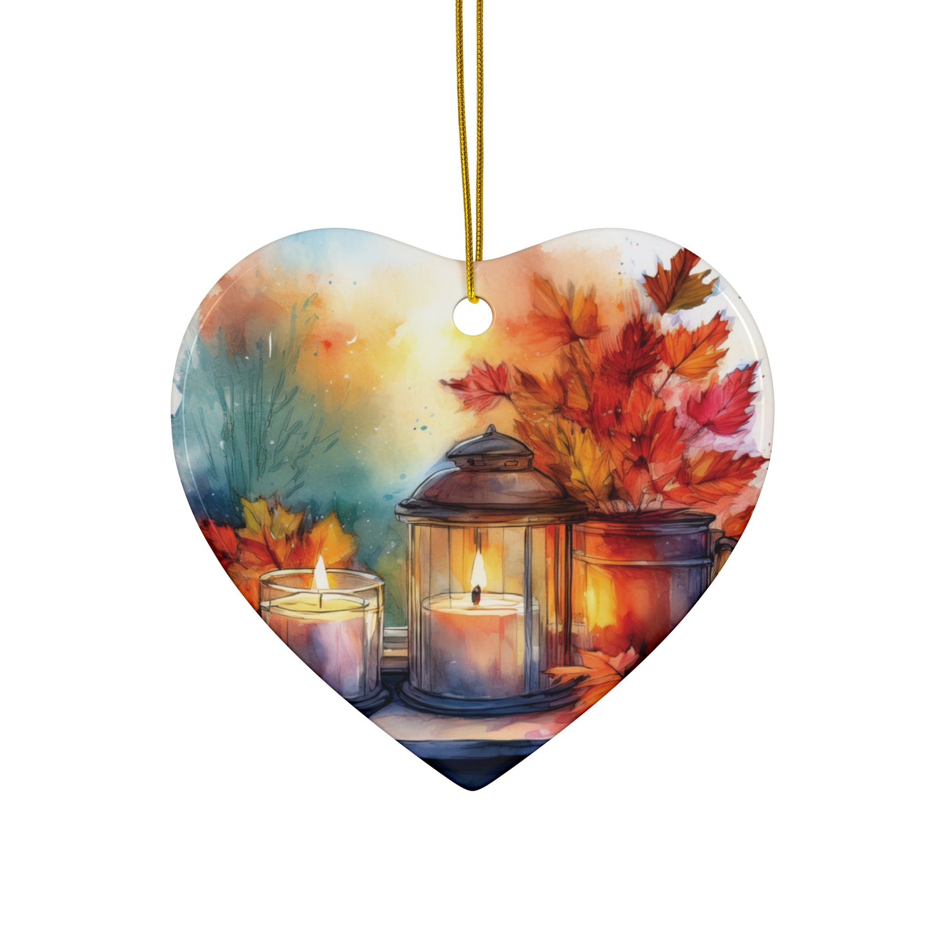 Ceramic Ornament – Candlelight Lantern