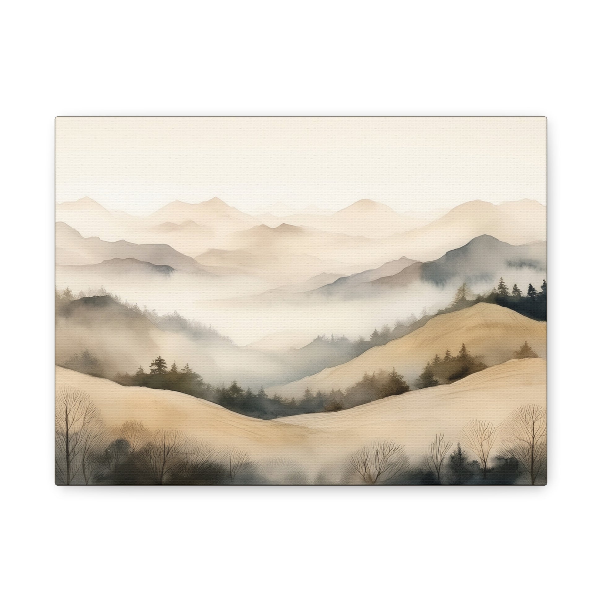 Canvas Wall Art - Hills in the Mist