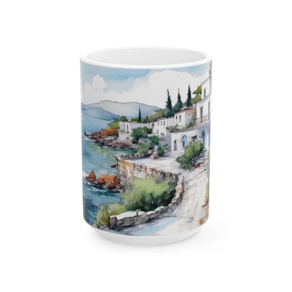 Ceramic Mug – Mediterranean Villa