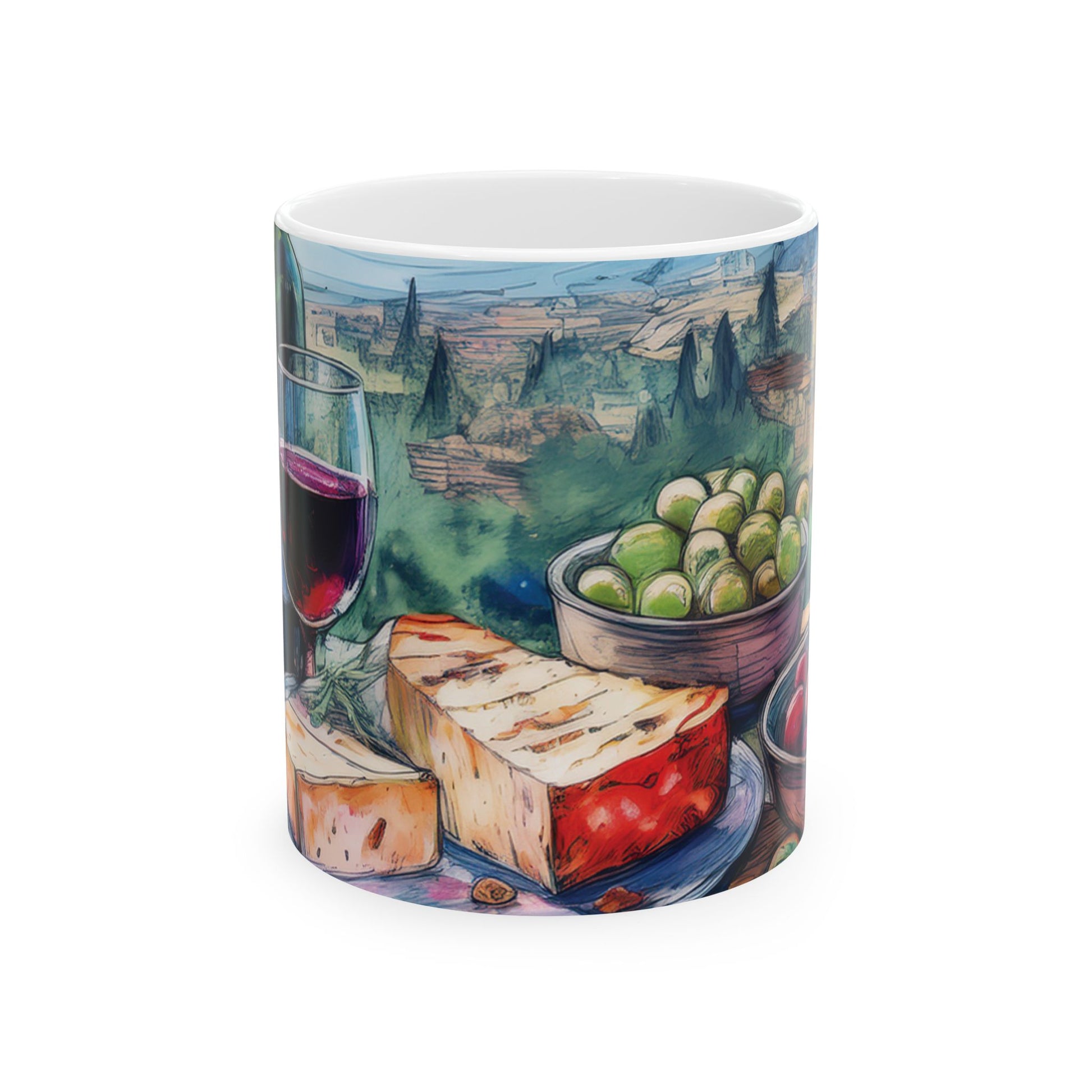 Ceramic Mug- Mediterranean Table