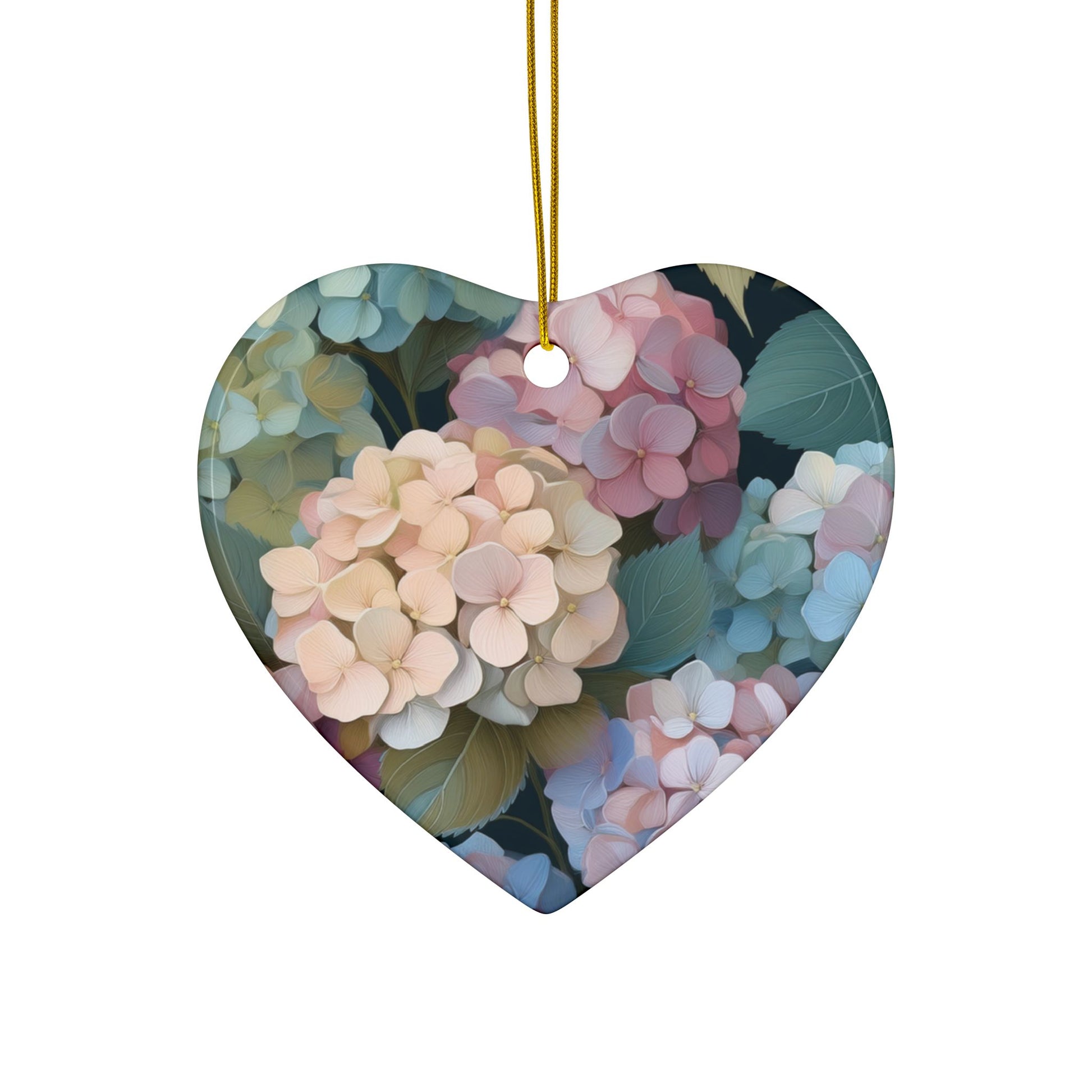 Ceramic Ornament – Colorful Hydrangeas