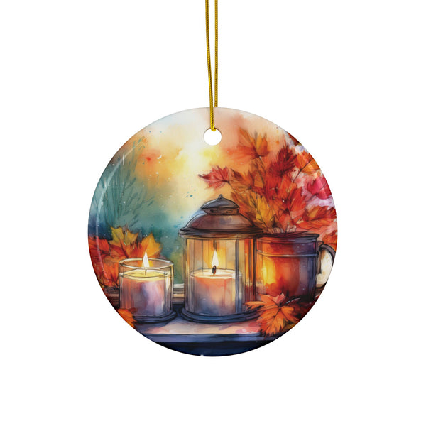 Ceramic Ornament – Candlelight Lantern