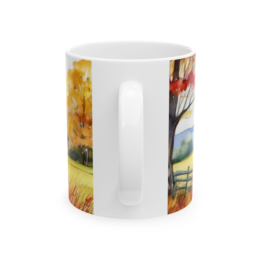 Ceramic Mug – Fall Cottage