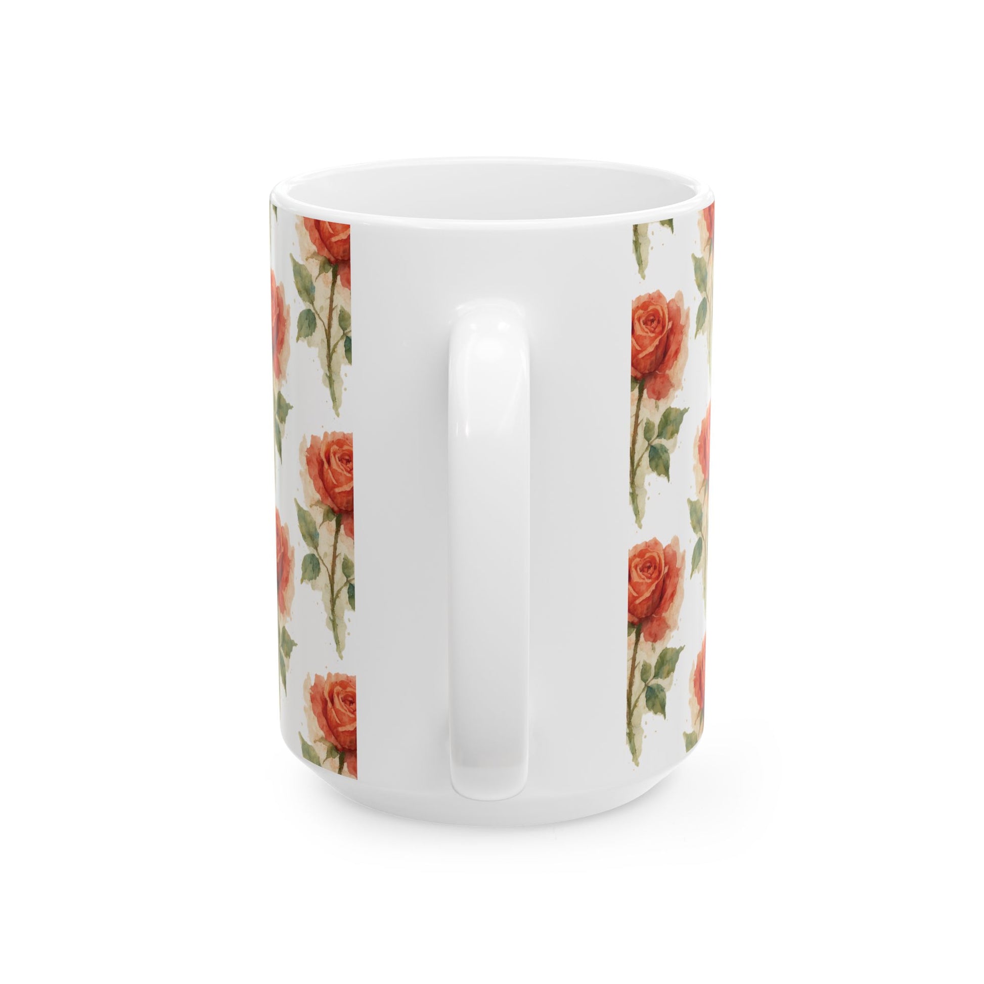 Ceramic Mug - Rust Roses