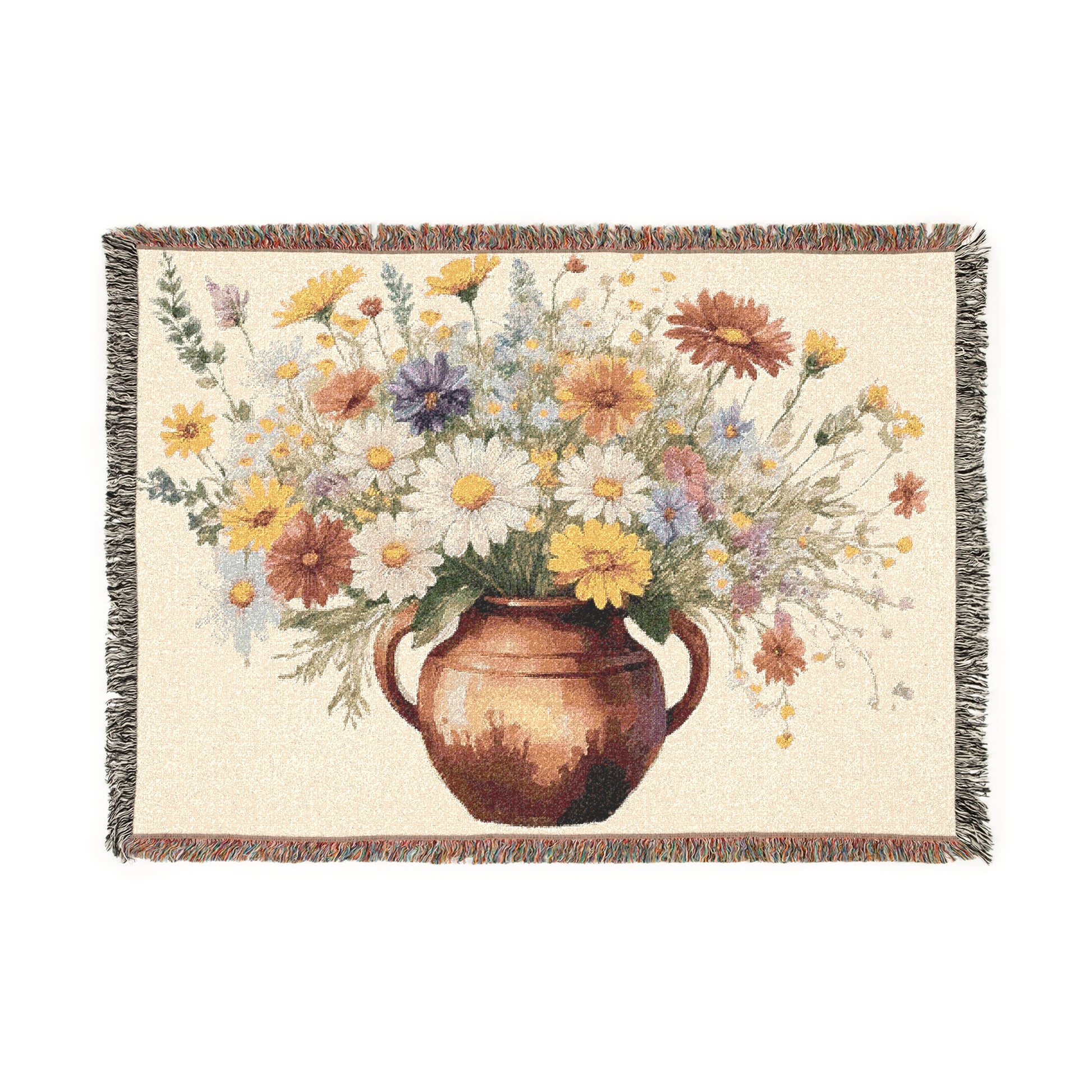 Woven Blanket - Wildflower Vase