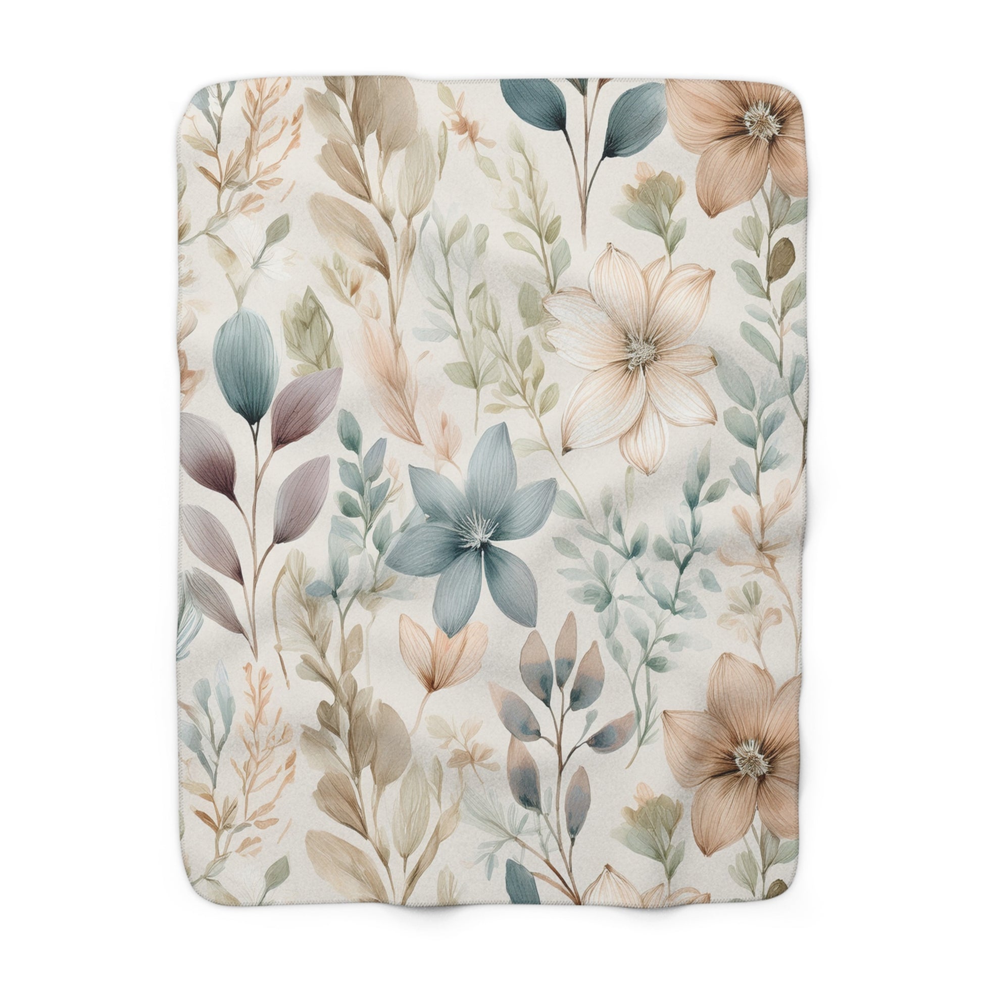 Sherpa Fleece Blanket – Cottage Garden Floral