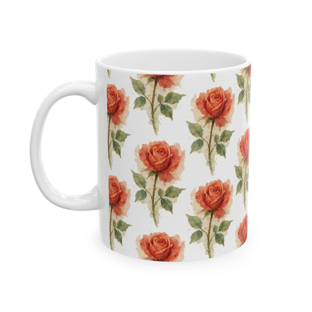 Ceramic Mug - Rust Roses