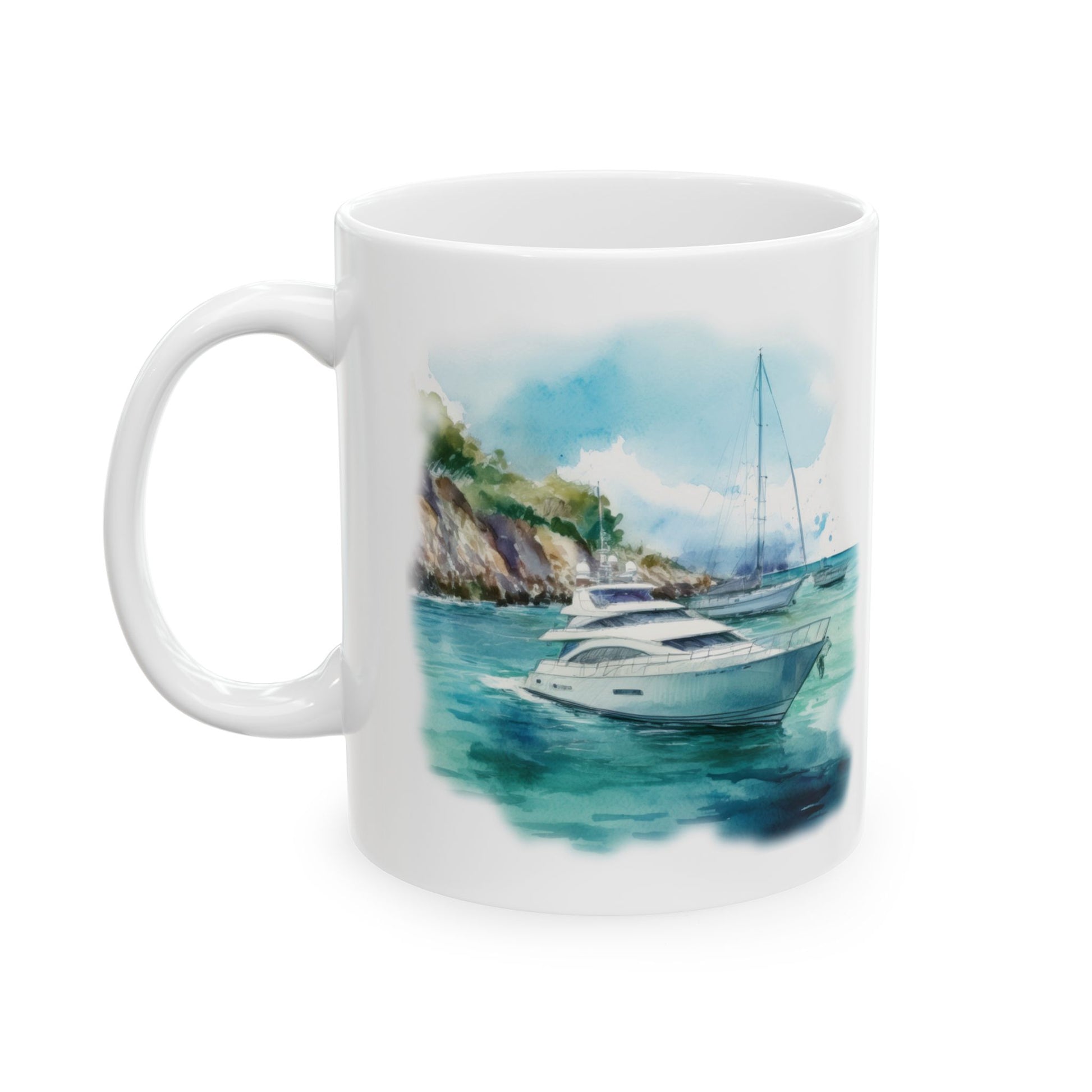 Ceramic Mug – Yacht by the Coast