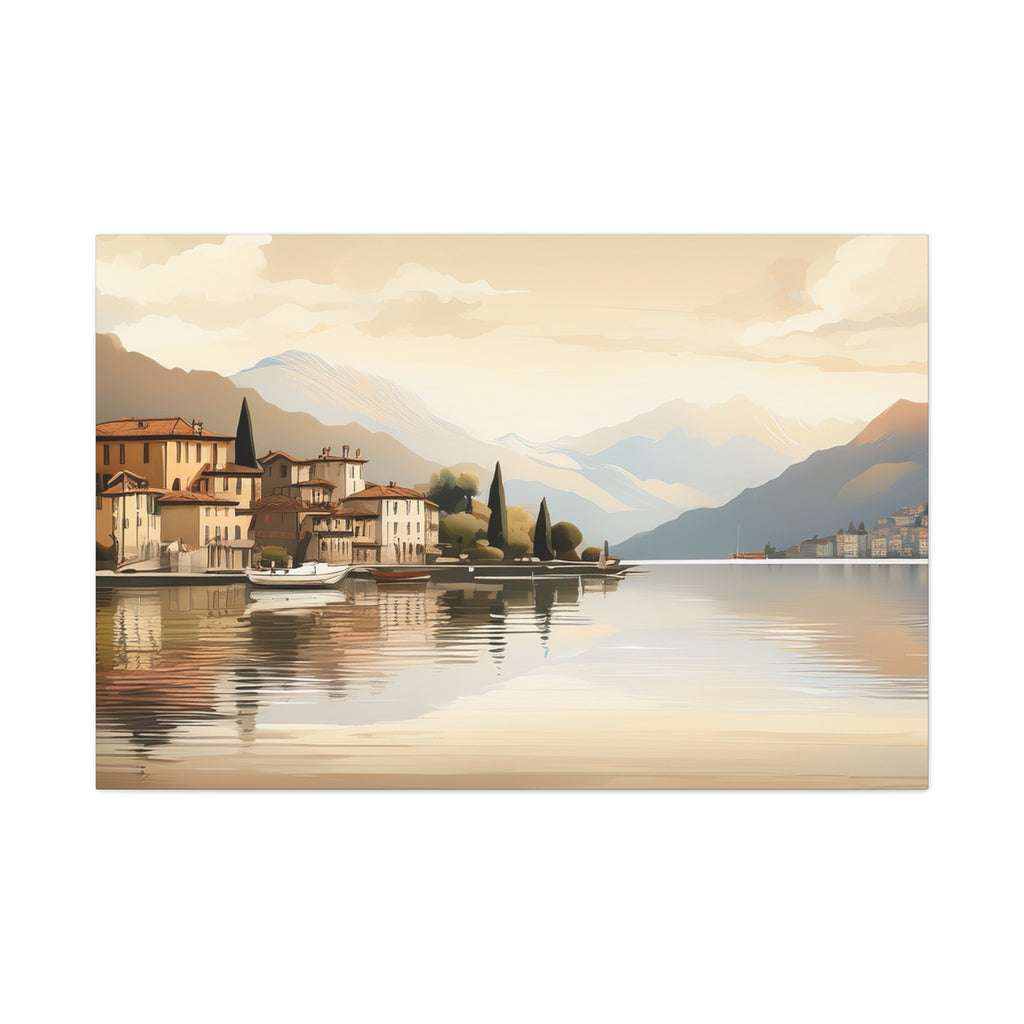 Canvas Wall Art – Lake Como Reflections