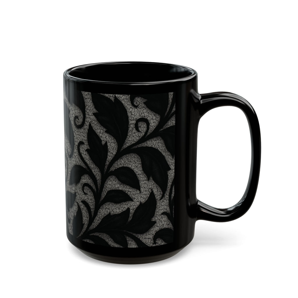 Mug  - Midnight Elegance Leaves