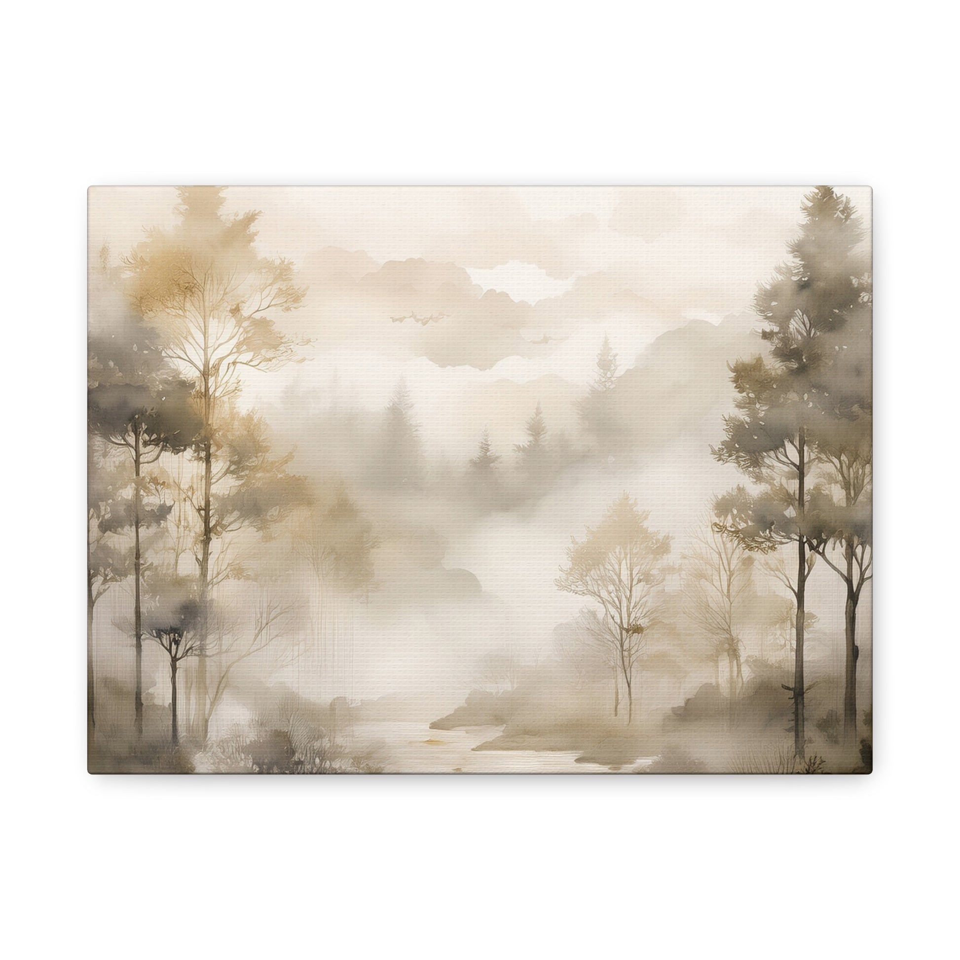 Canvas Wall Art - Forest in the Mist