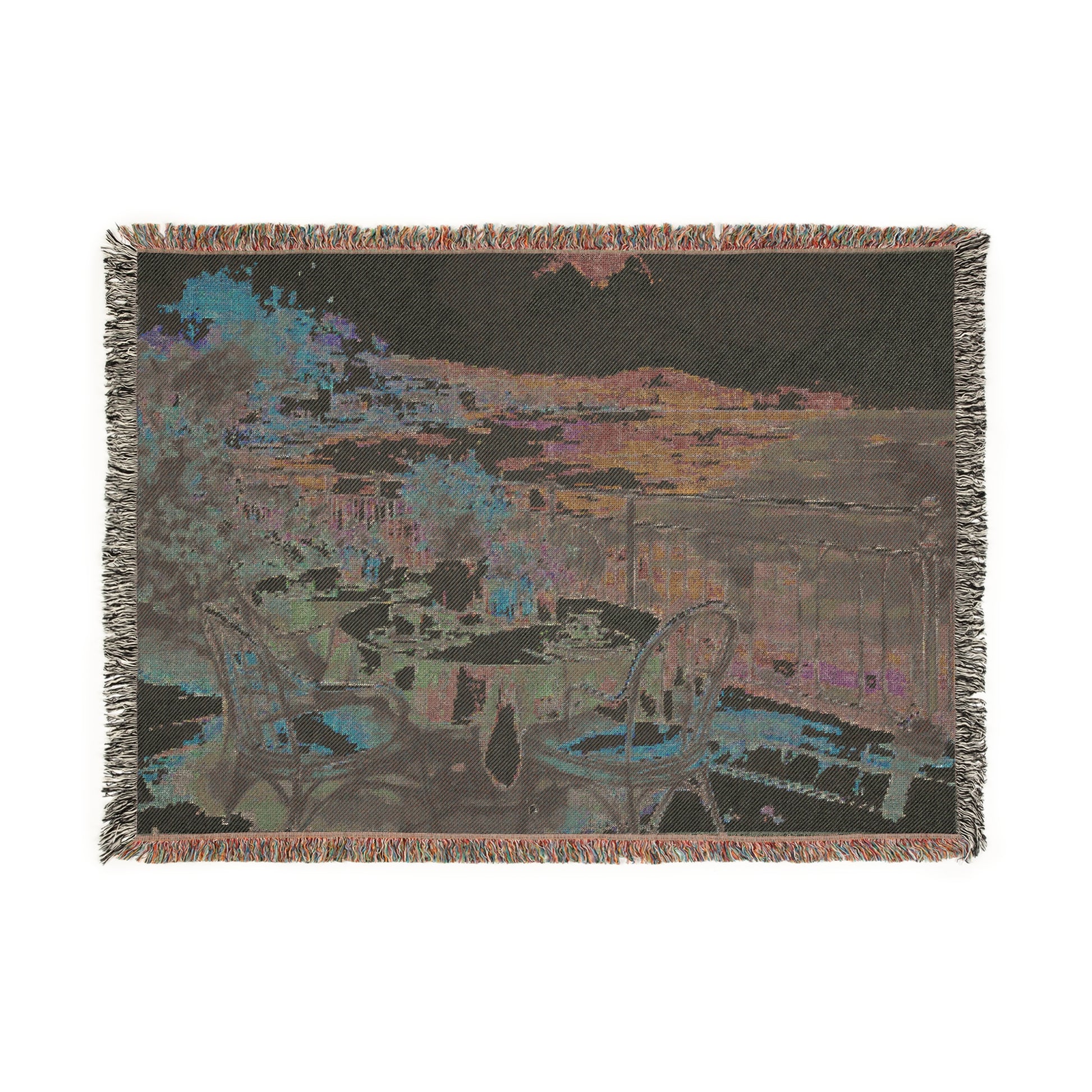 Woven Blanket - French Coastline Cafe