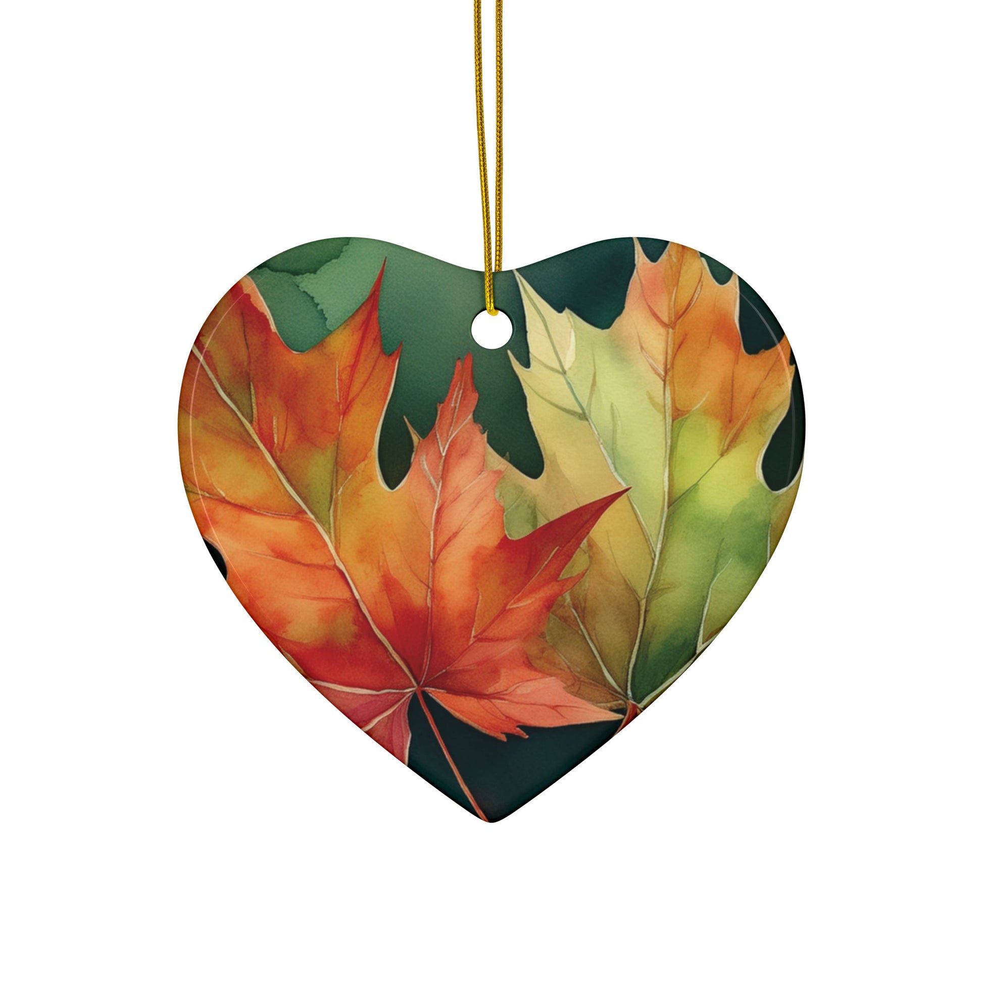 Ceramic Ornament – Maple Leaves