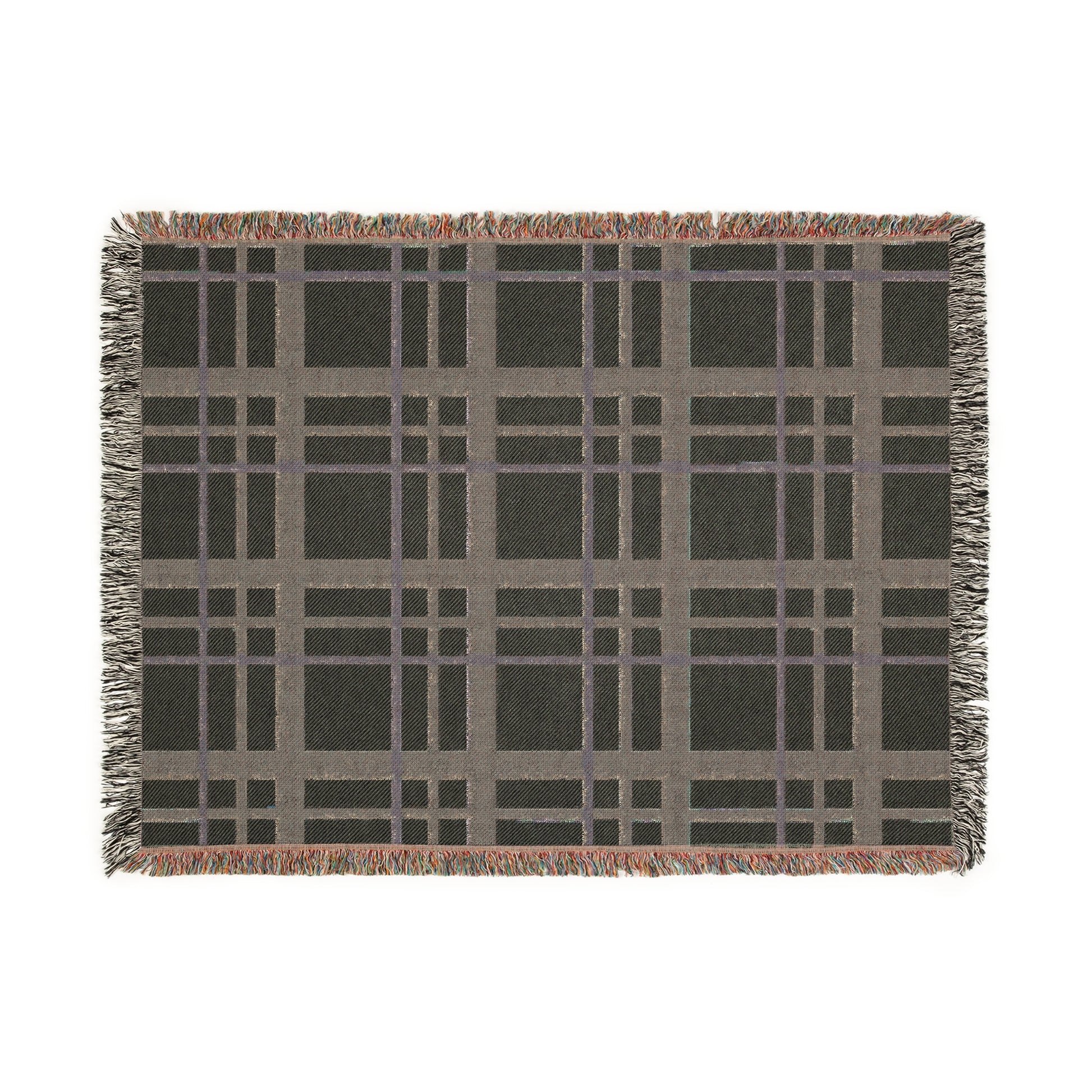 Woven Blanket – Timeless Beige Plaid