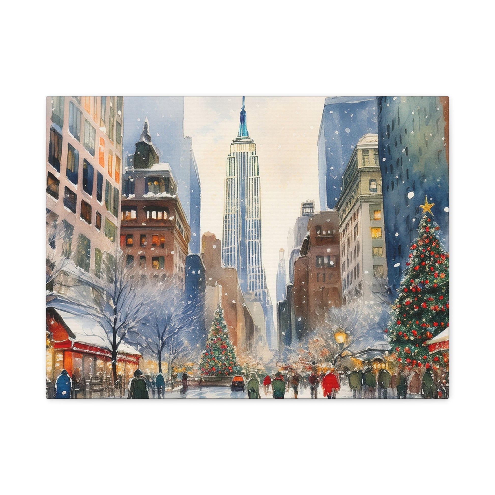 Canvas Wall Art – NY Winter Street