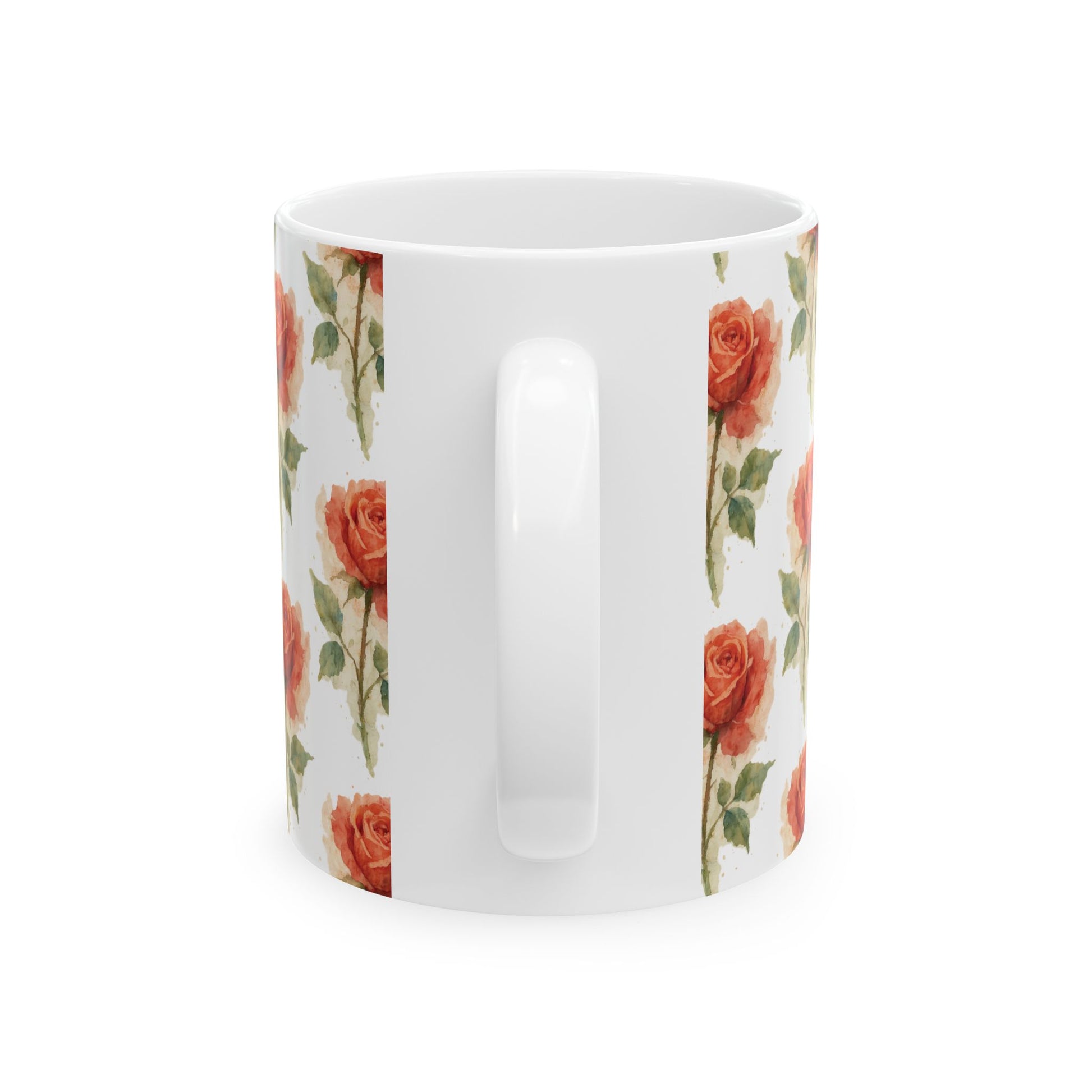 Ceramic Mug - Rust Roses