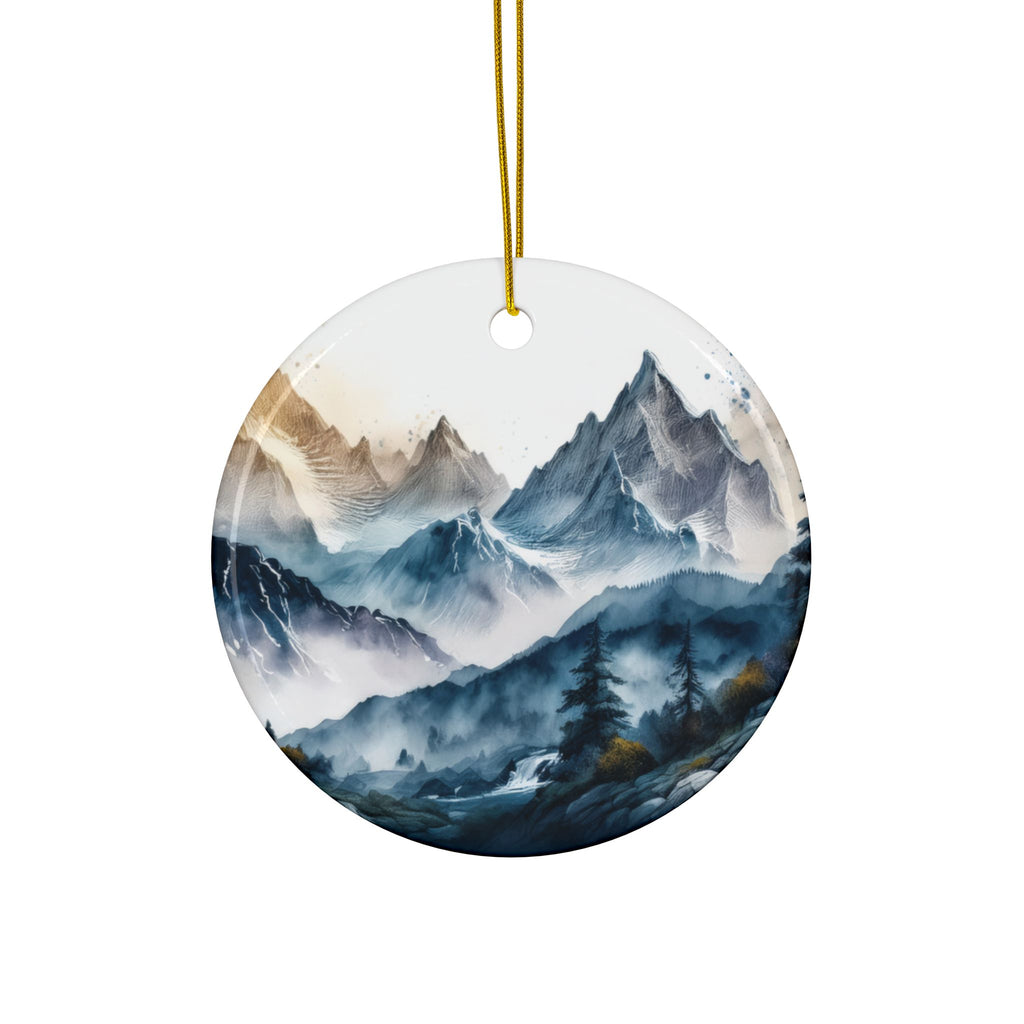 Ceramic Ornament – Scenic Mountains