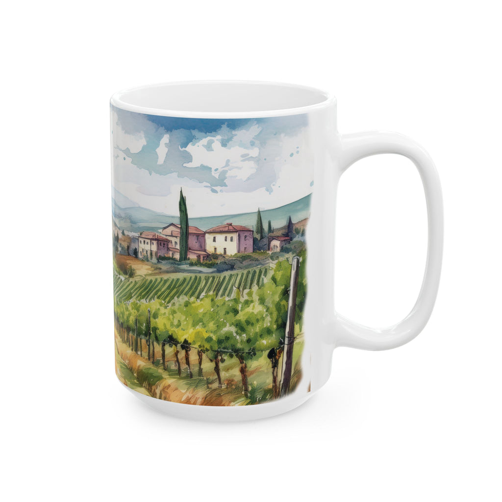 Ceramic Mug- Mediterranean Vineyard