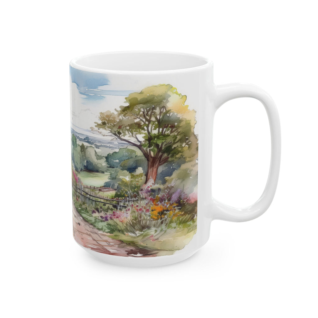 Ceramic Mug – Countryside Garden Path