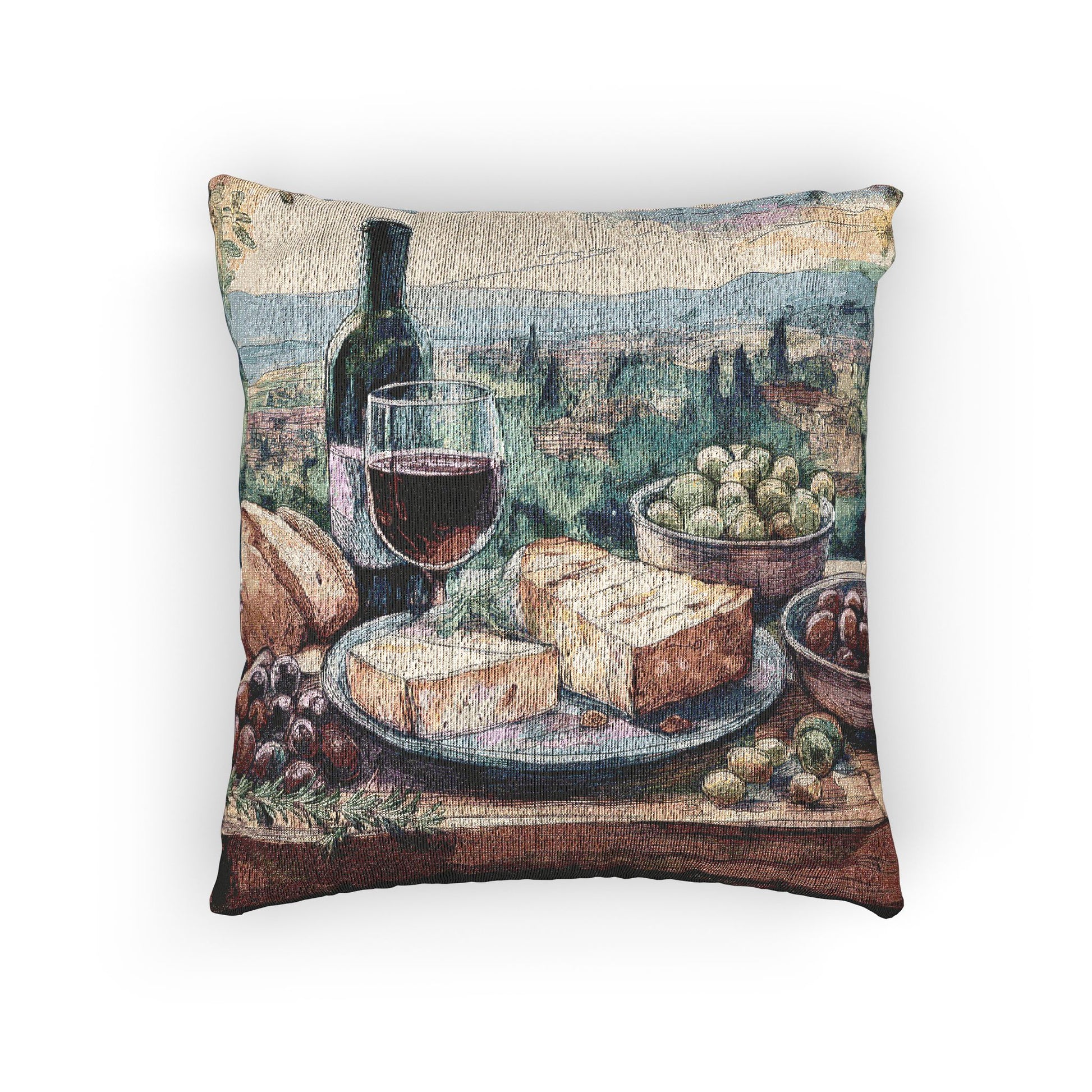 Woven Pillow – Mediterranean Table