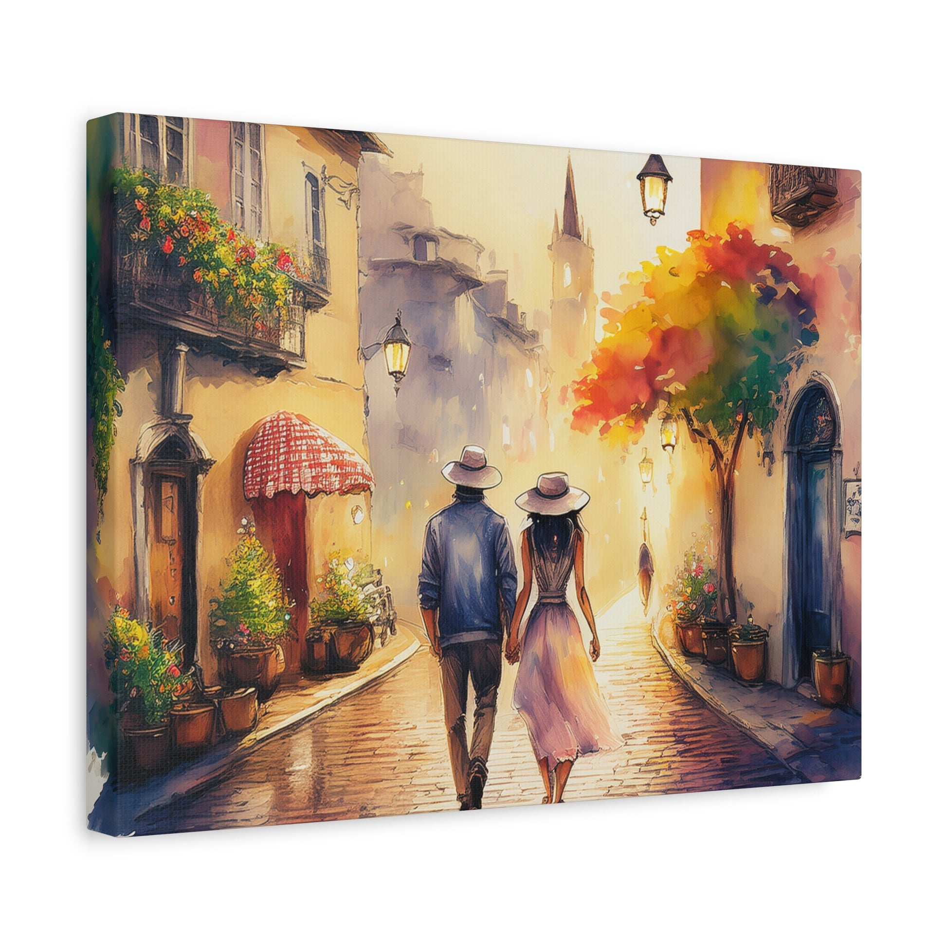 Canvas Wall Art – Romantic Travel Stroll