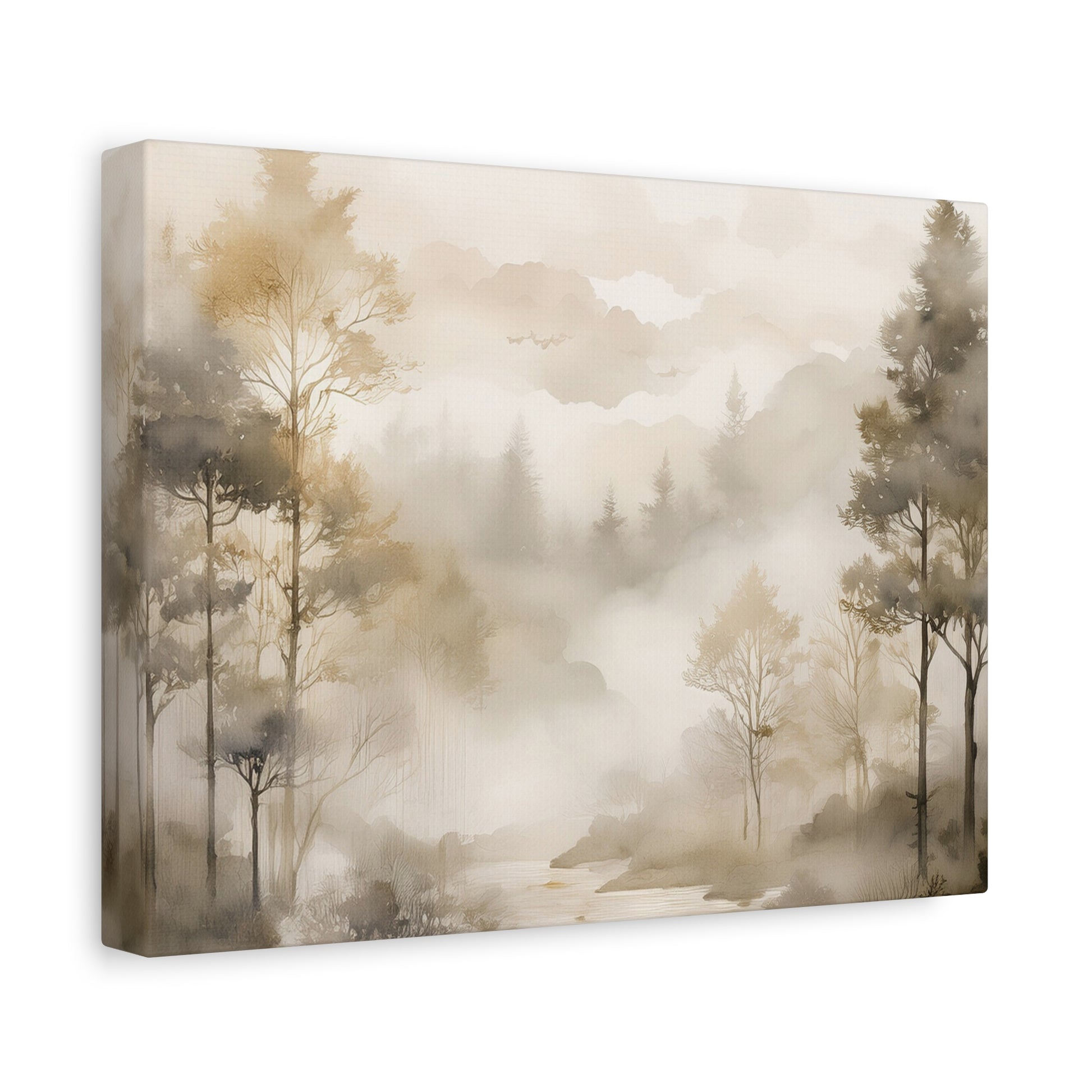Canvas Wall Art - Forest in the Mist