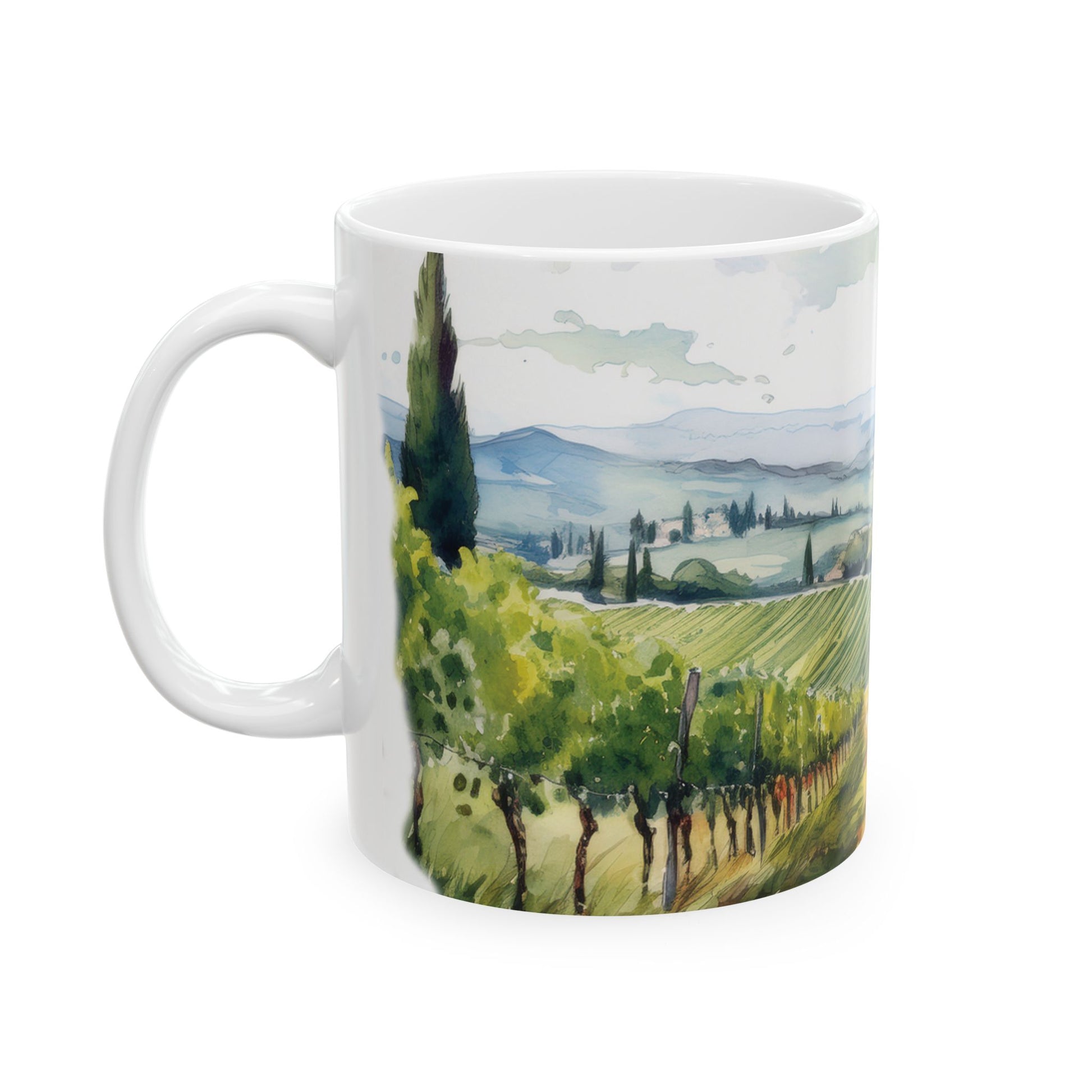 Ceramic Mug- Mediterranean Vineyard