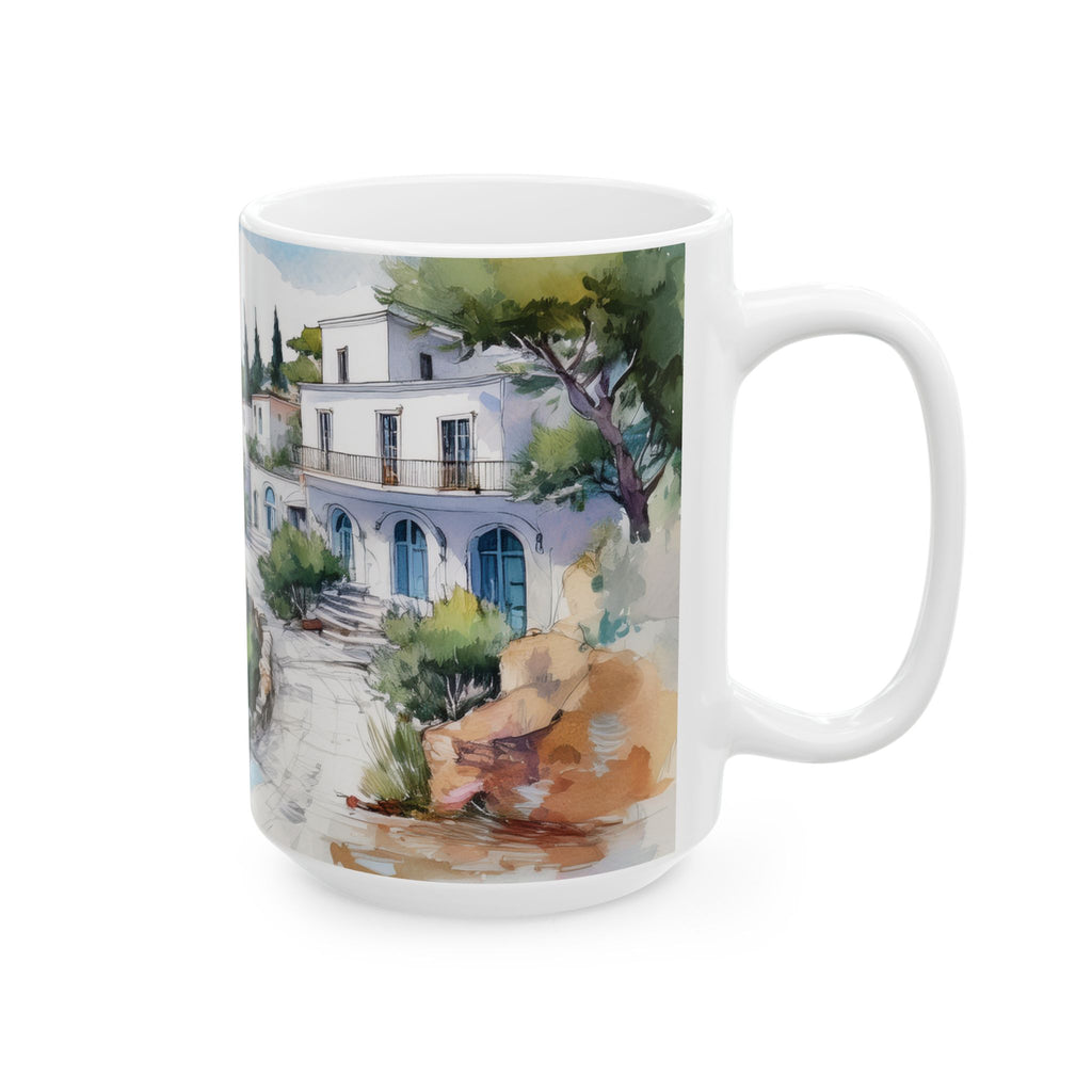 Ceramic Mug – Mediterranean Villa