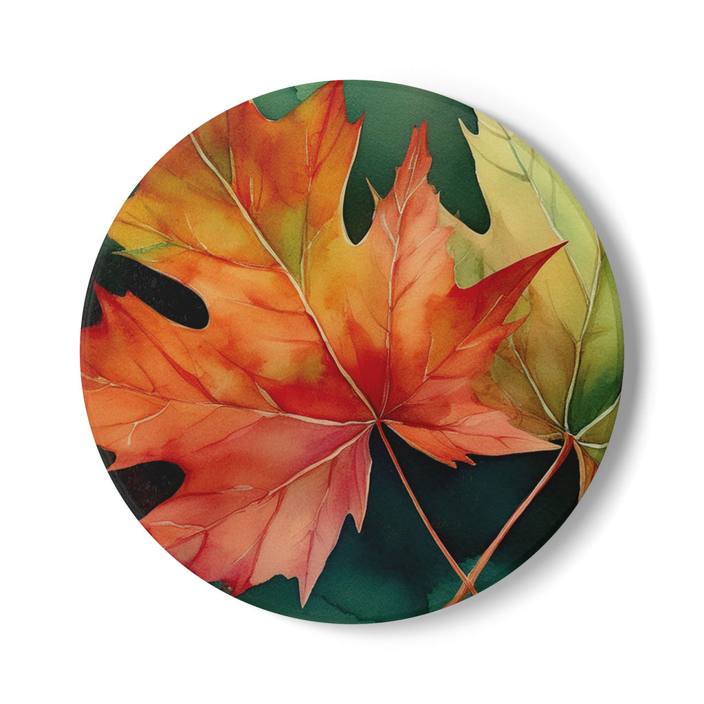 Ceramic coaster – Maple Leaves by Kjuut Design