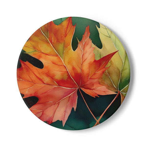 Ceramic coaster – Maple Leaves by Kjuut Design