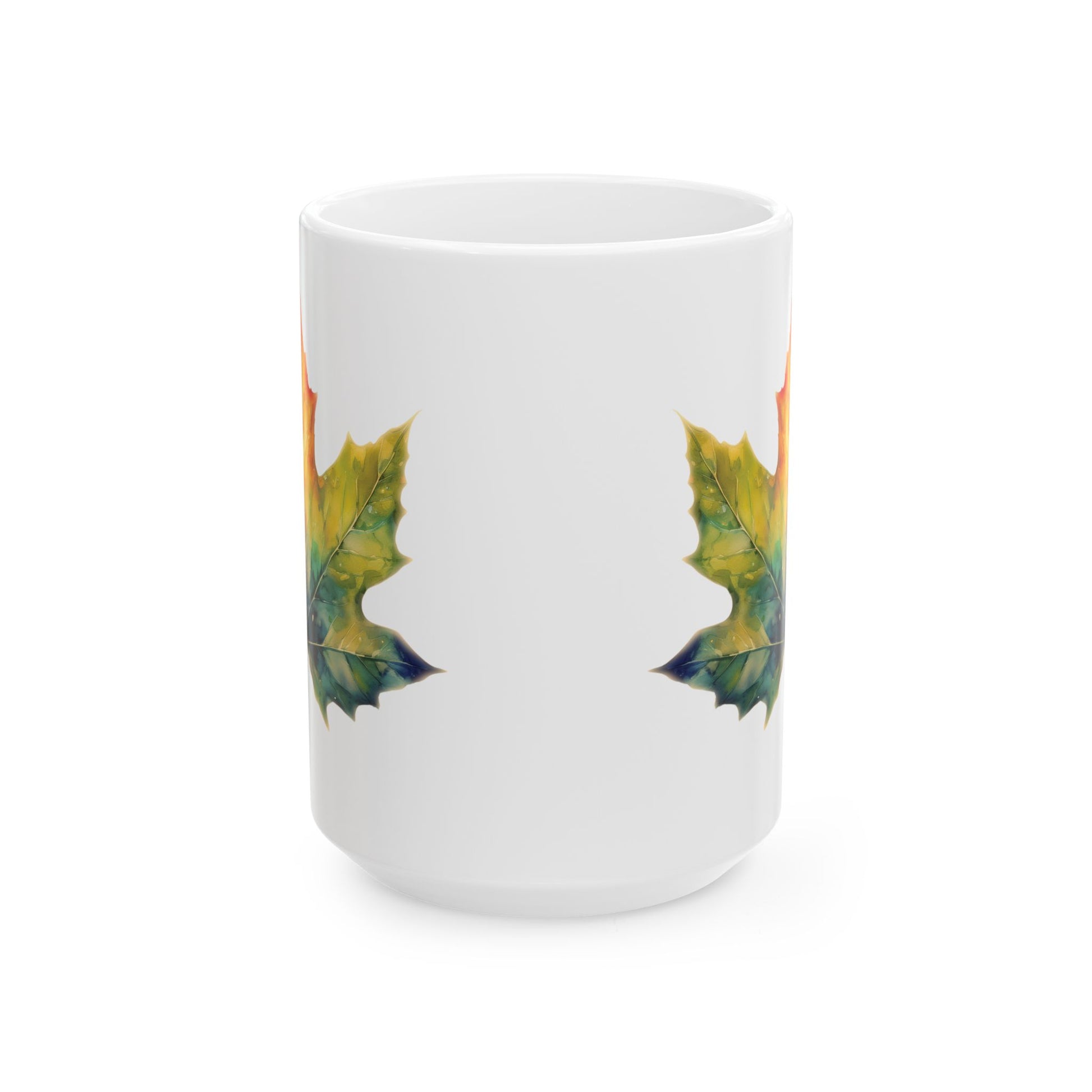Ceramic Mug - Colorful Maple Leaf