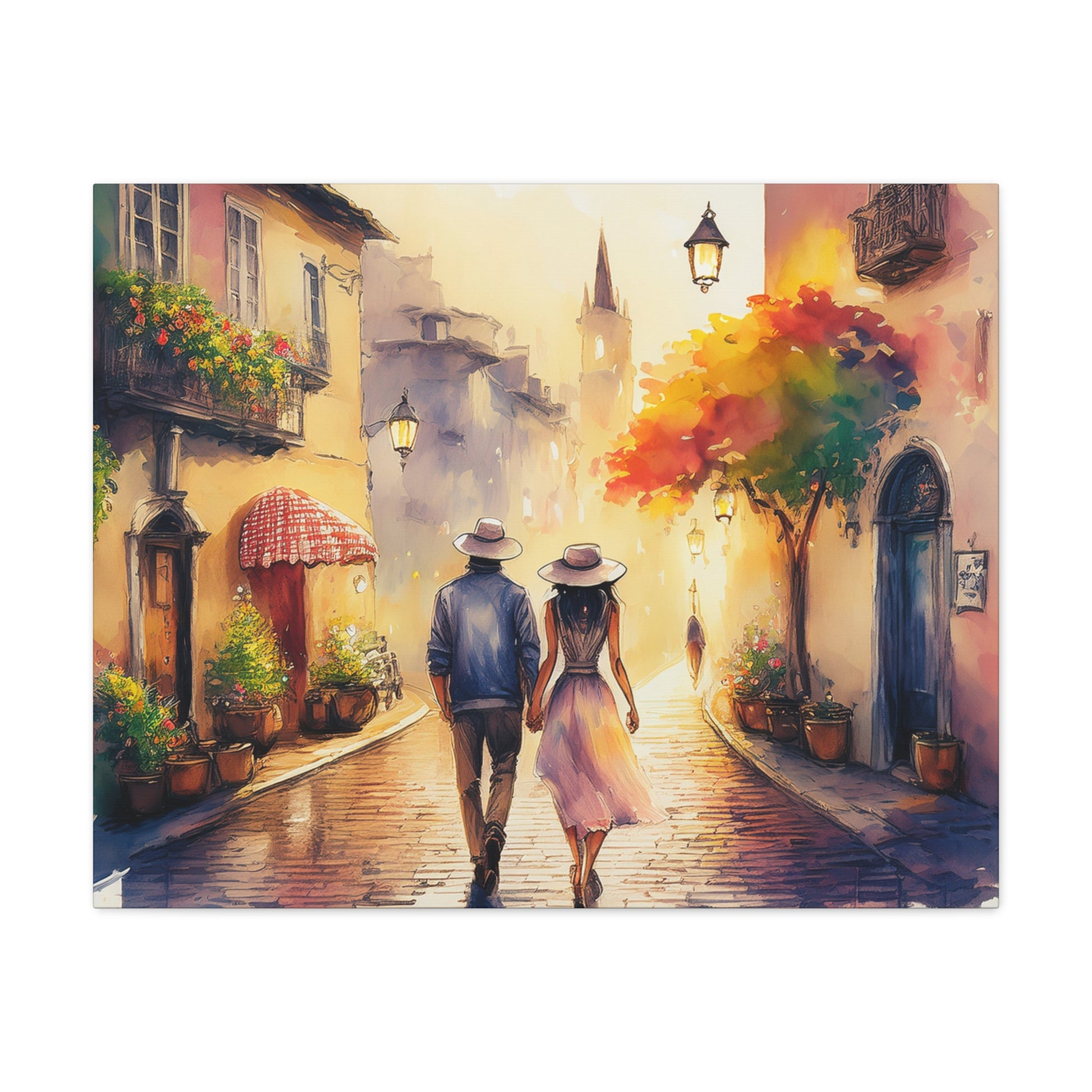 Canvas Wall Art – Romantic Travel Stroll