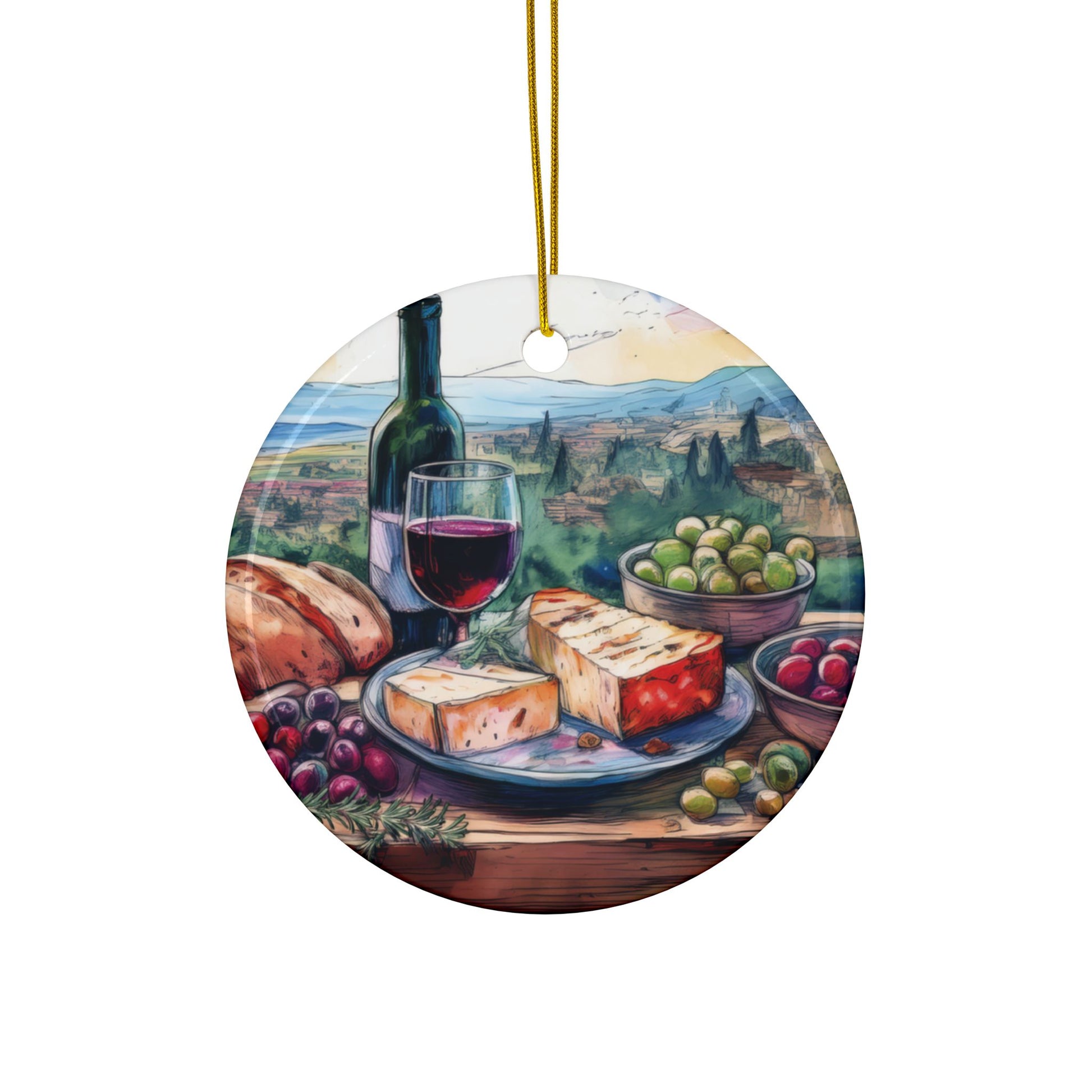 Ceramic Ornament – Mediterranean Table