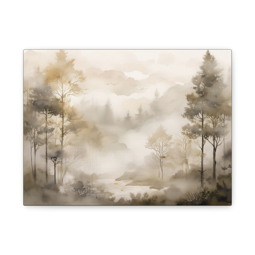 Canvas Wall Art - Forest in the Mist