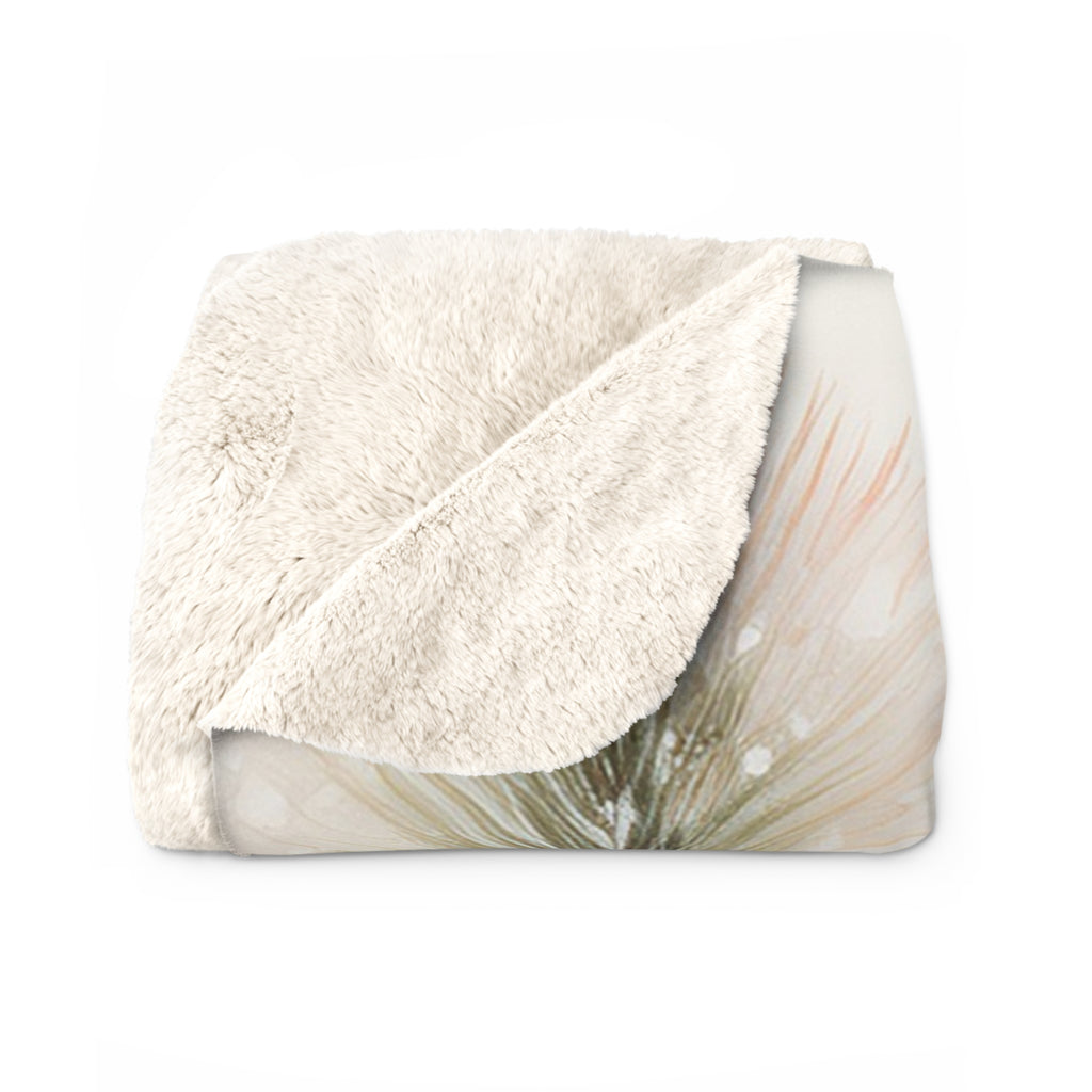 Sherpa Fleece Blanket – Winter Cardinal