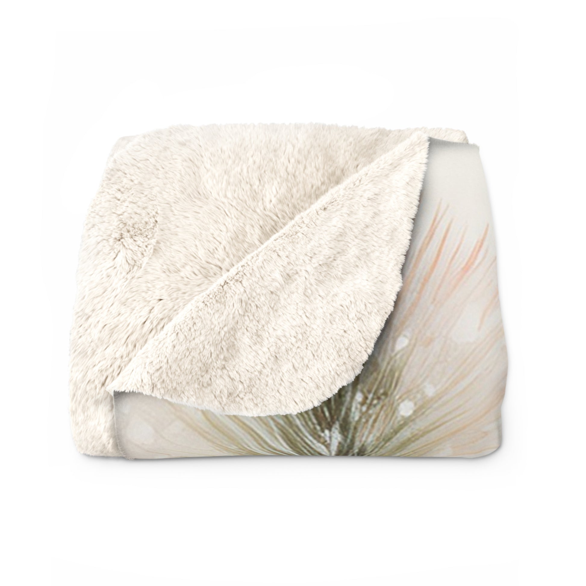 Sherpa Fleece Blanket – Winter Cardinal