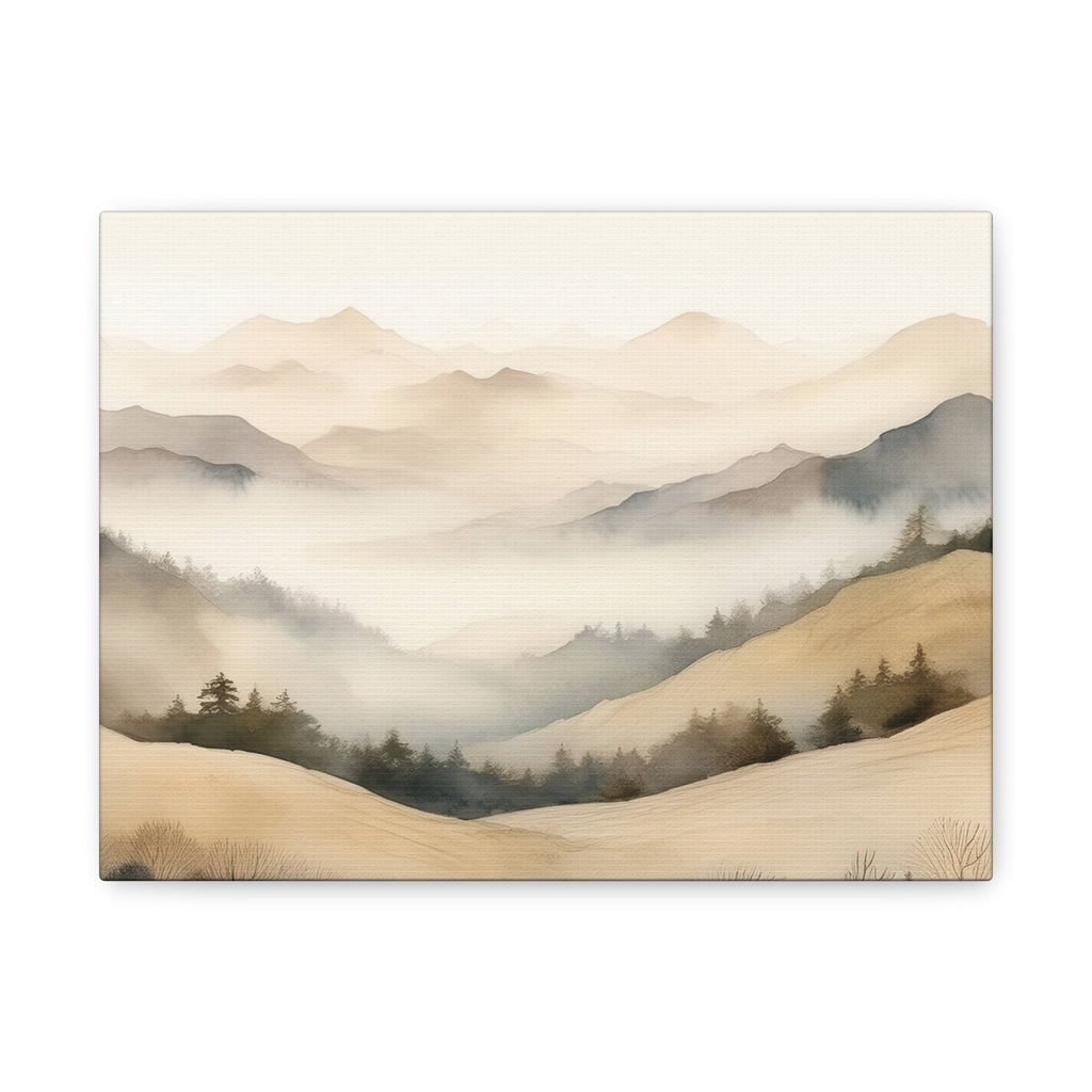Canvas Wall Art - Hills in the Mist