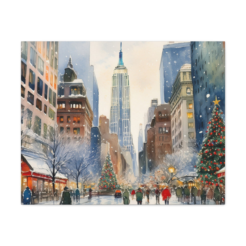 Canvas Wall Art – NY Winter Street