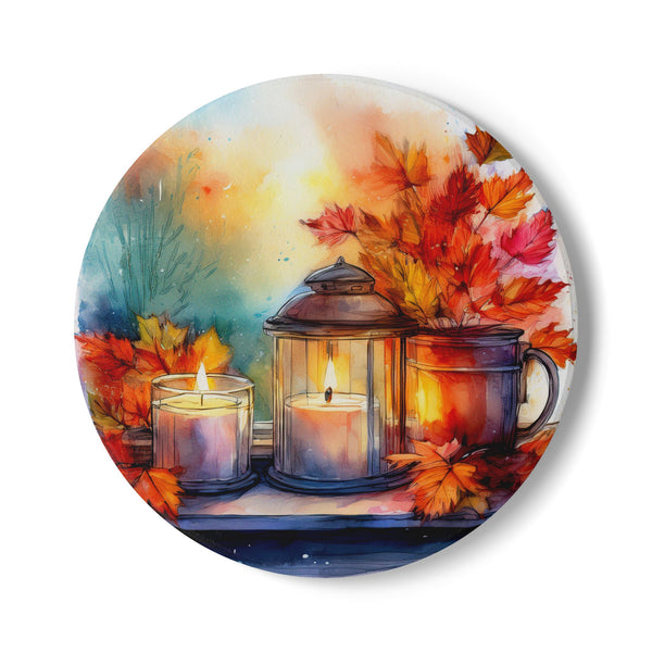 Ceramic Coaster – Candlelight Lantern