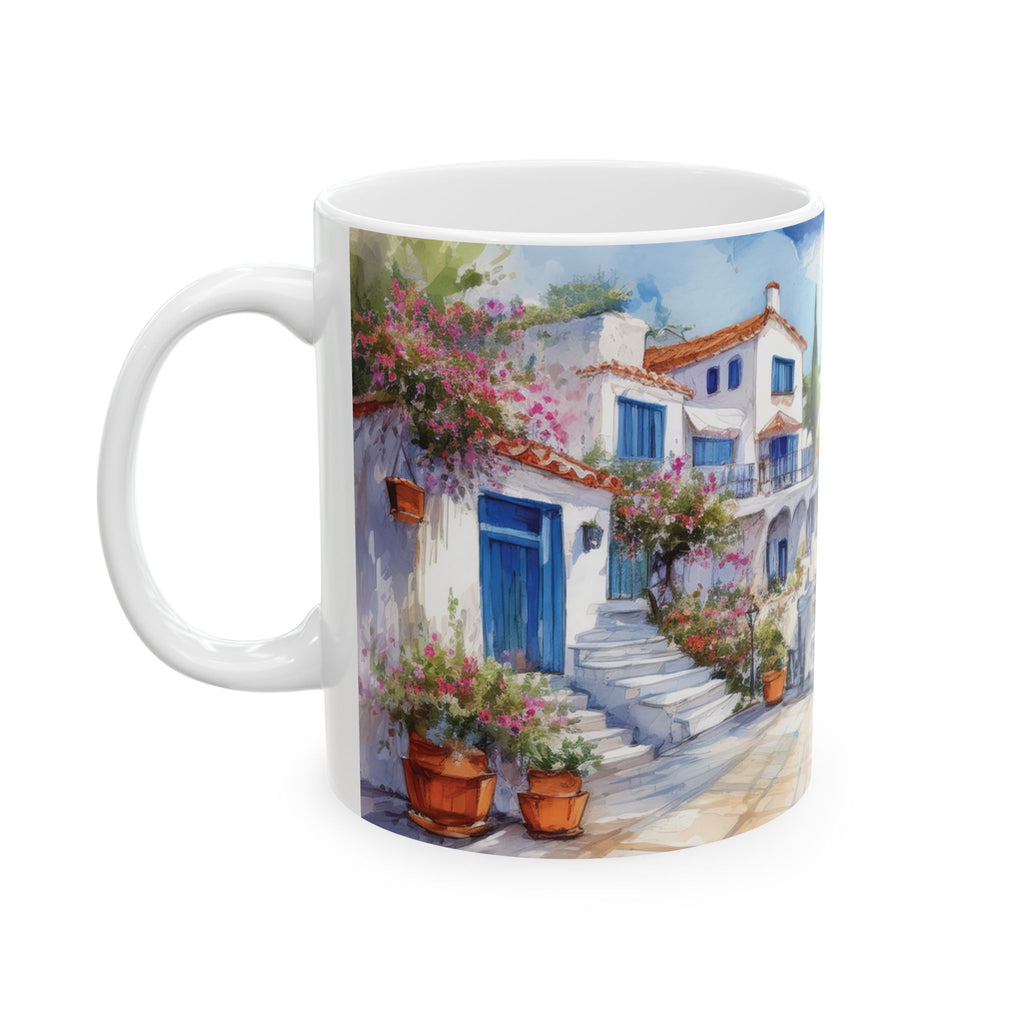 Ceramic Mug – Mediterranean Coastal View