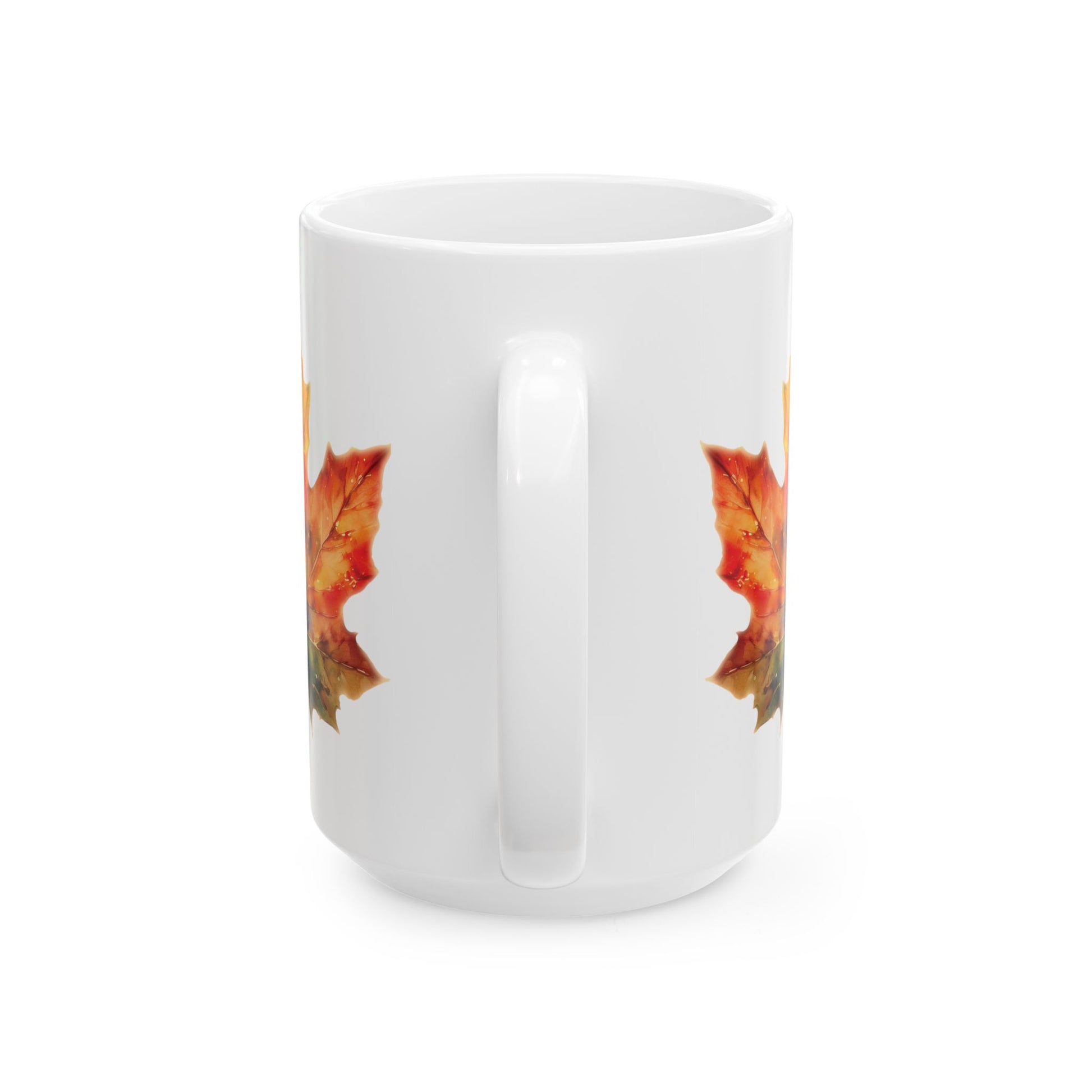 Ceramic Mug - Colorful Maple Leaf