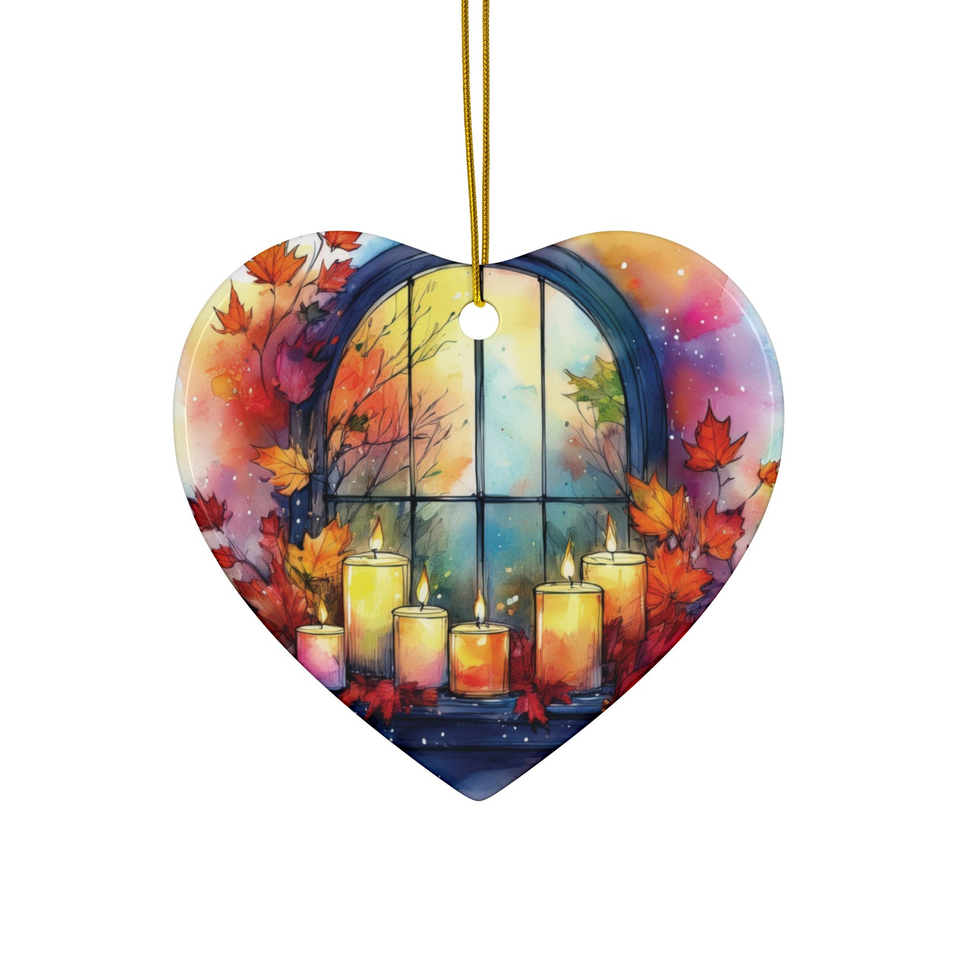 Ceramic Ornament – Autumn Window